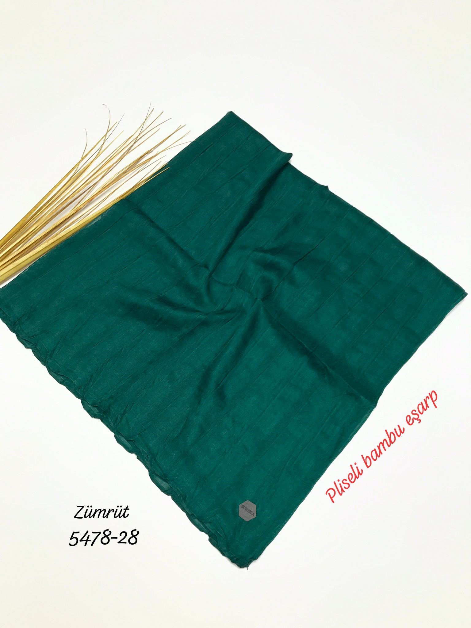 5478 Pliseli Bambu Eşarp