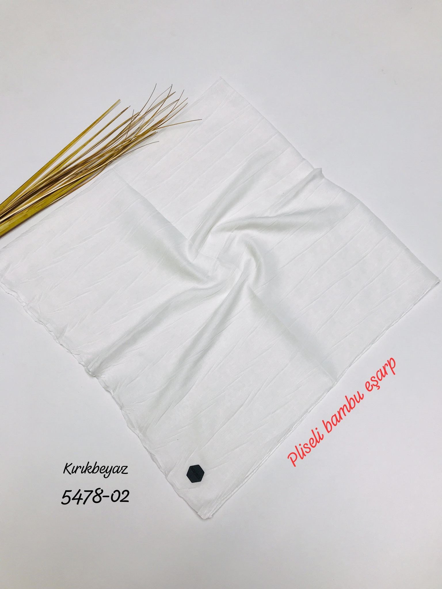 5478 Pliseli Bambu Eşarp