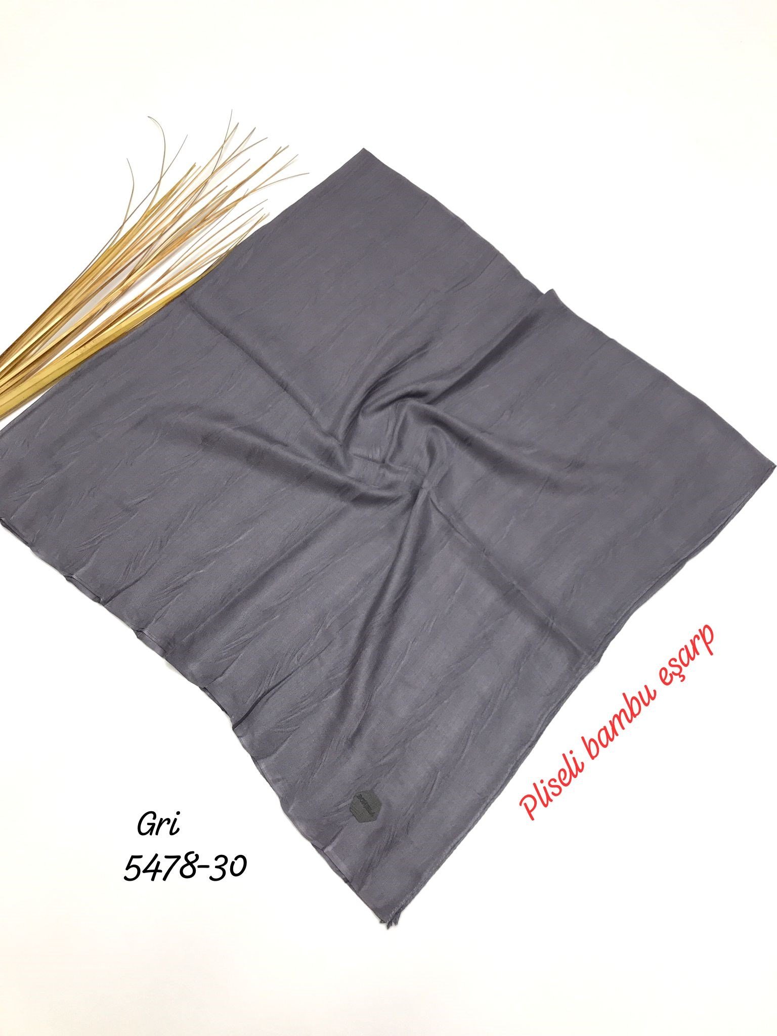 5478 Pliseli Bambu Eşarp