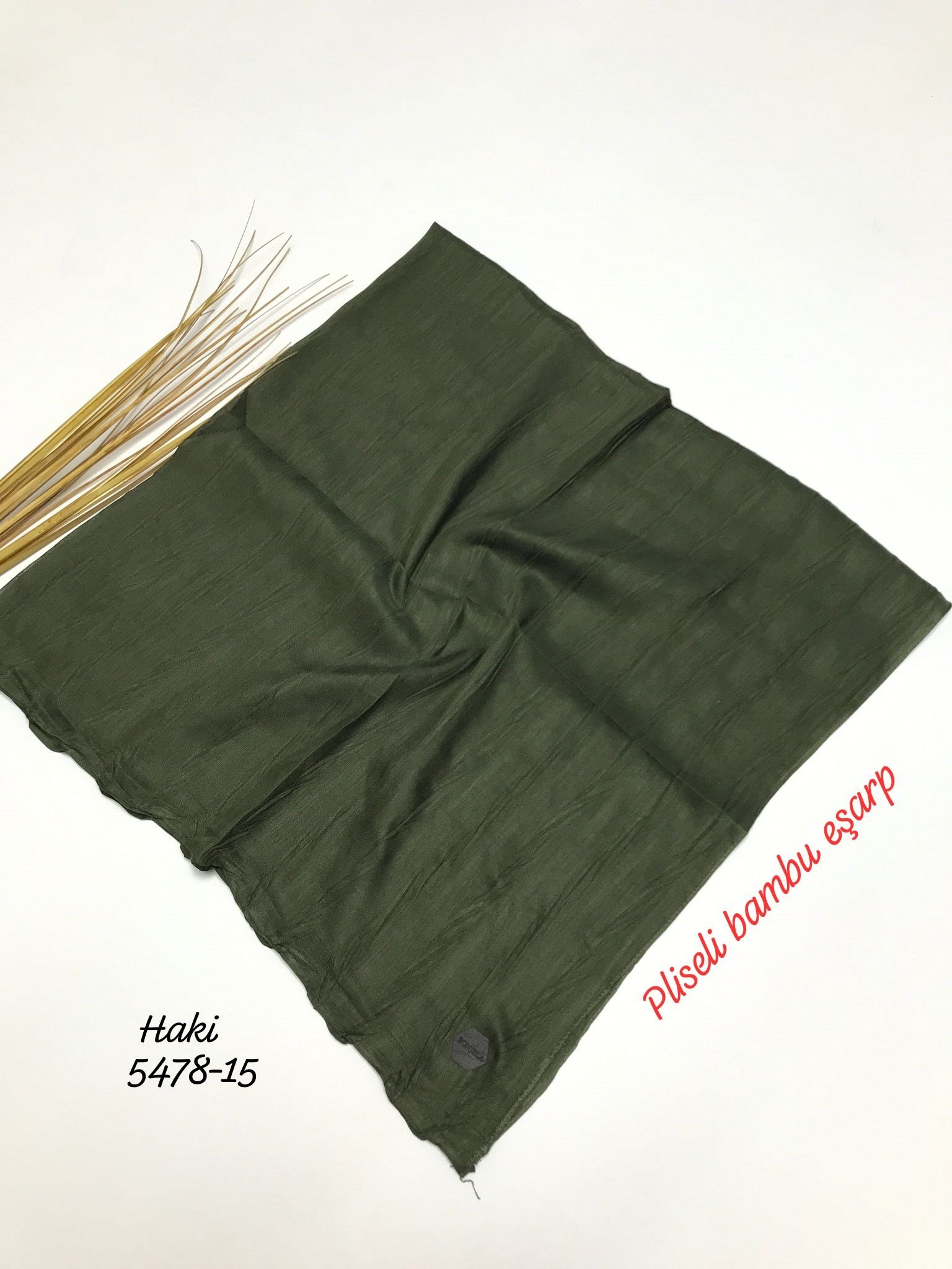 5478 Pliseli Bambu Eşarp