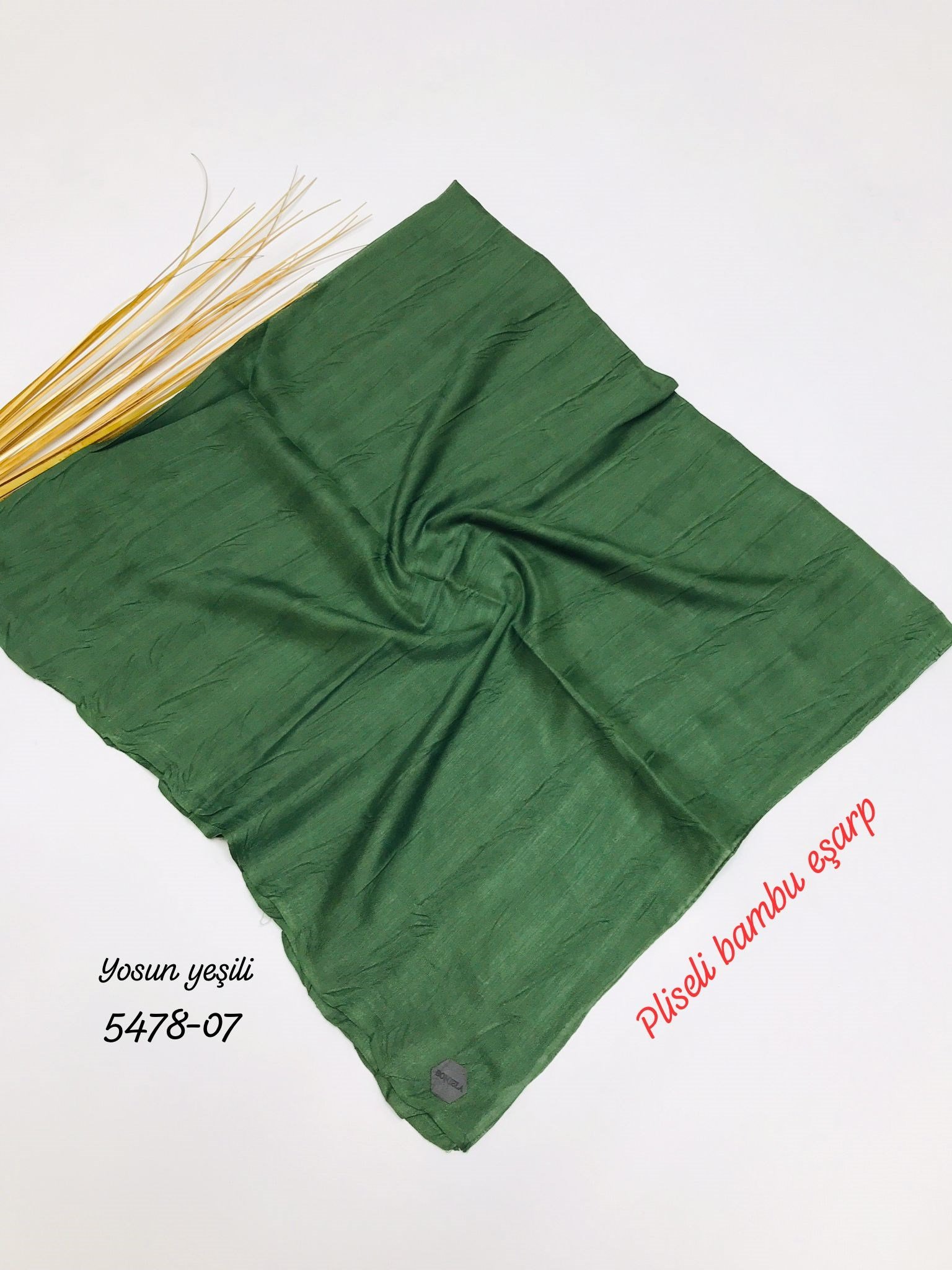 5478 Pliseli Bambu Eşarp