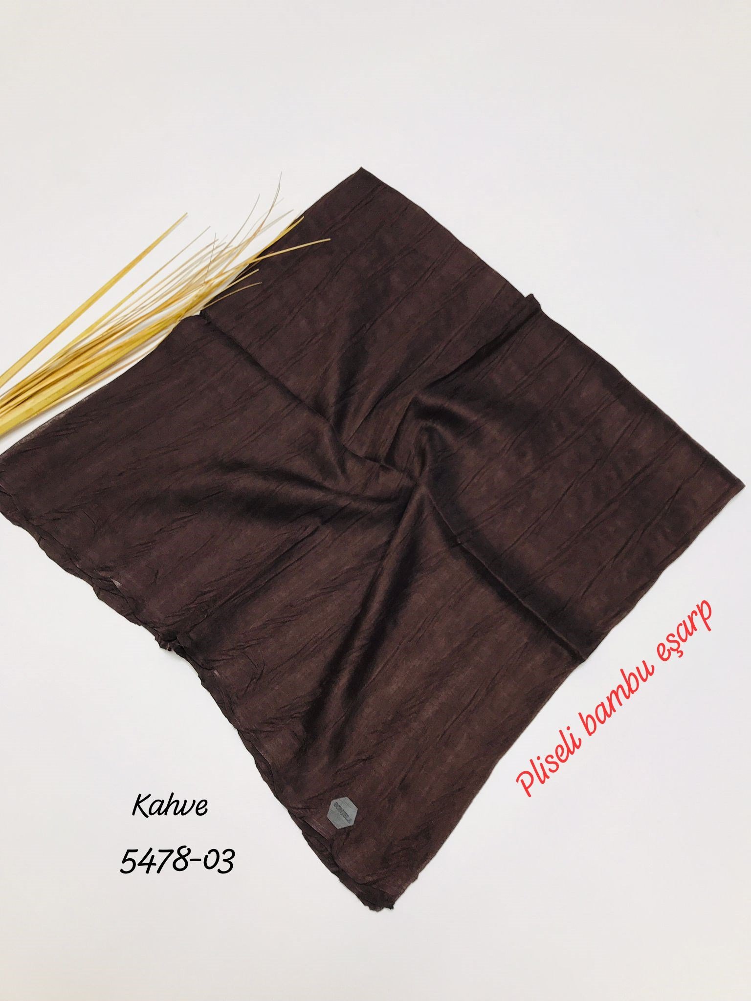 5478 Pliseli Bambu Eşarp
