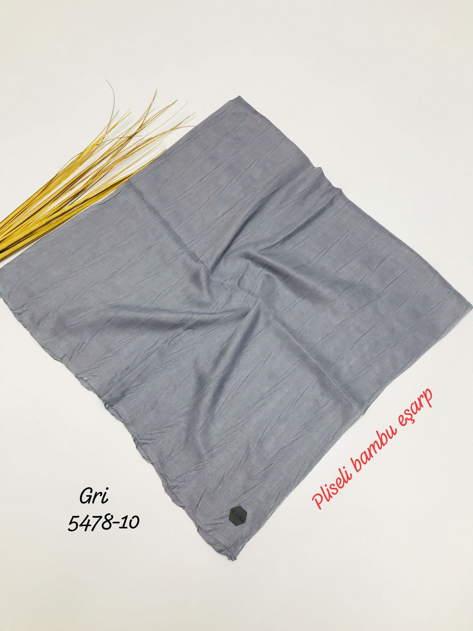 5478 Pliseli Bambu Eşarp