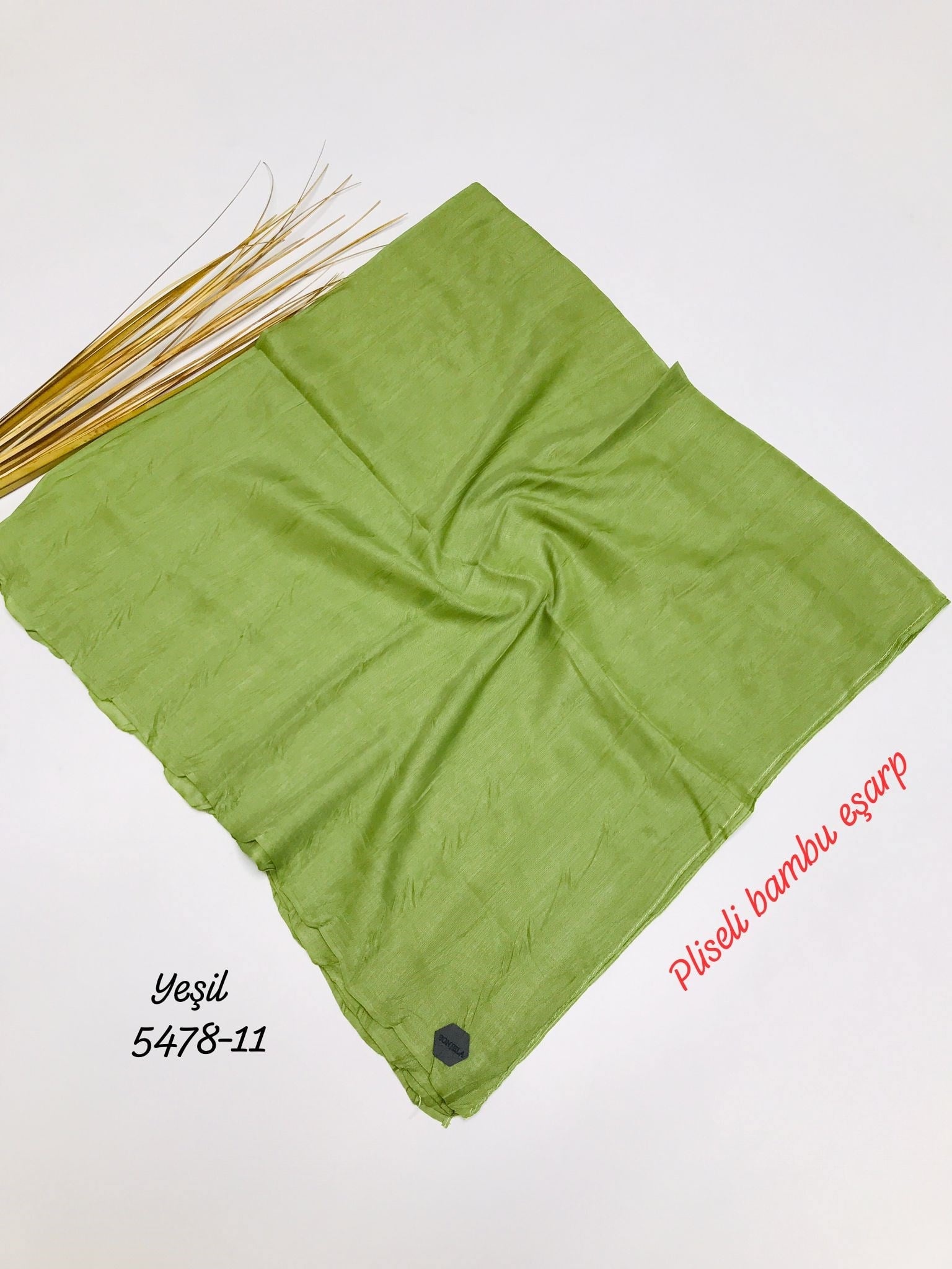 5478 Pliseli Bambu Eşarp