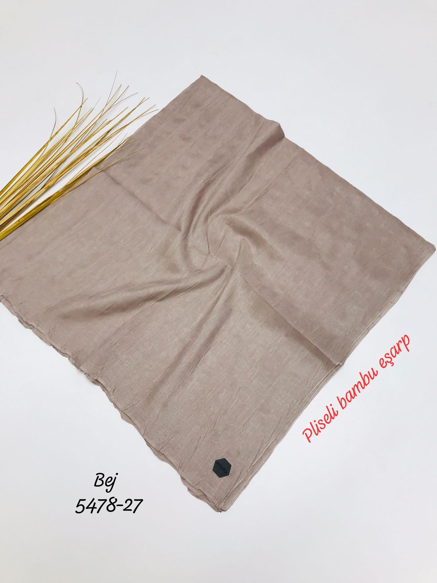 5478 Pliseli Bambu Eşarp