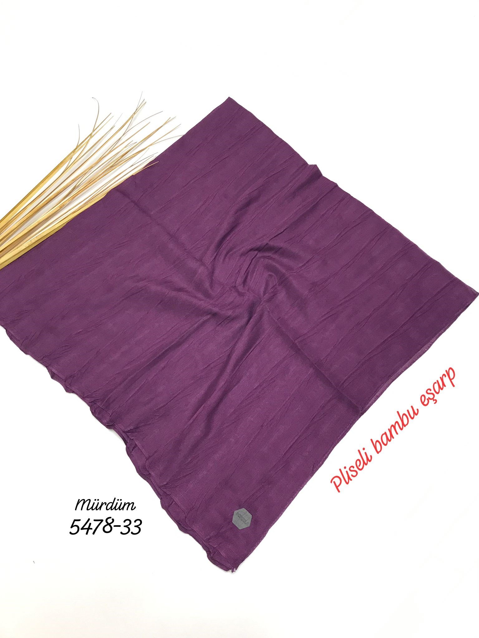 5478 Pliseli Bambu Eşarp