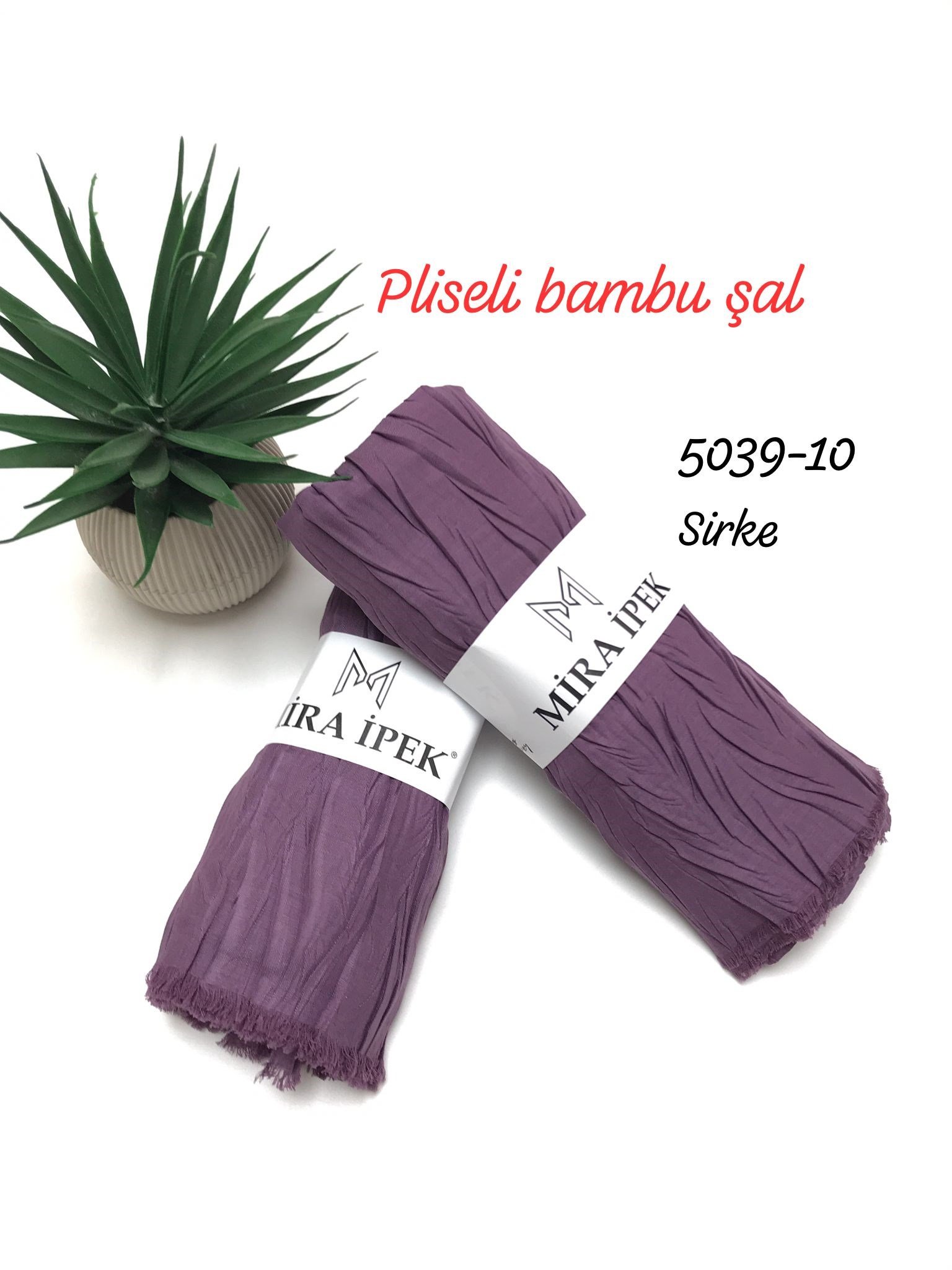 5039 Pliseli Bambu Şal