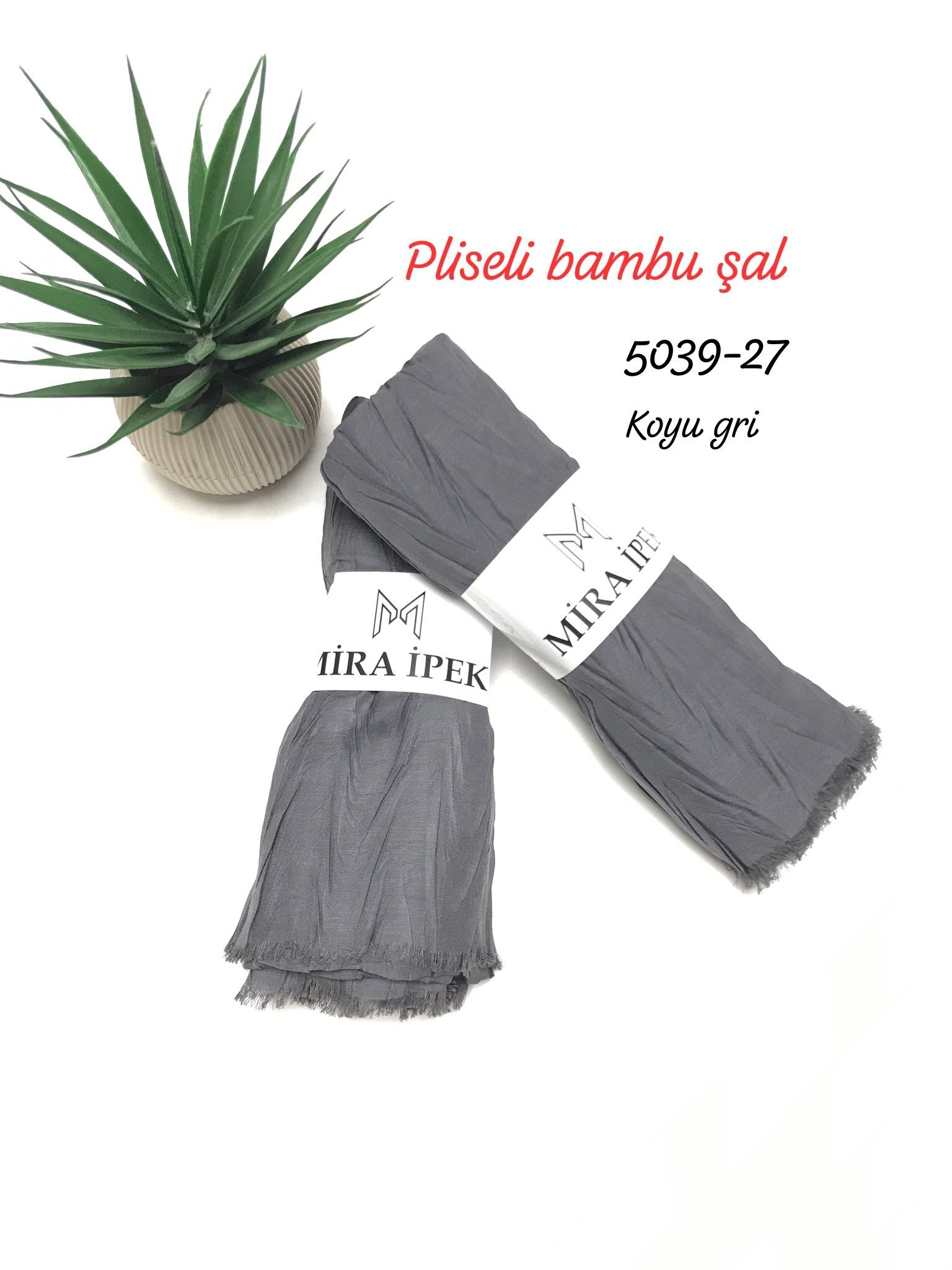 5039 Pliseli Bambu Şal