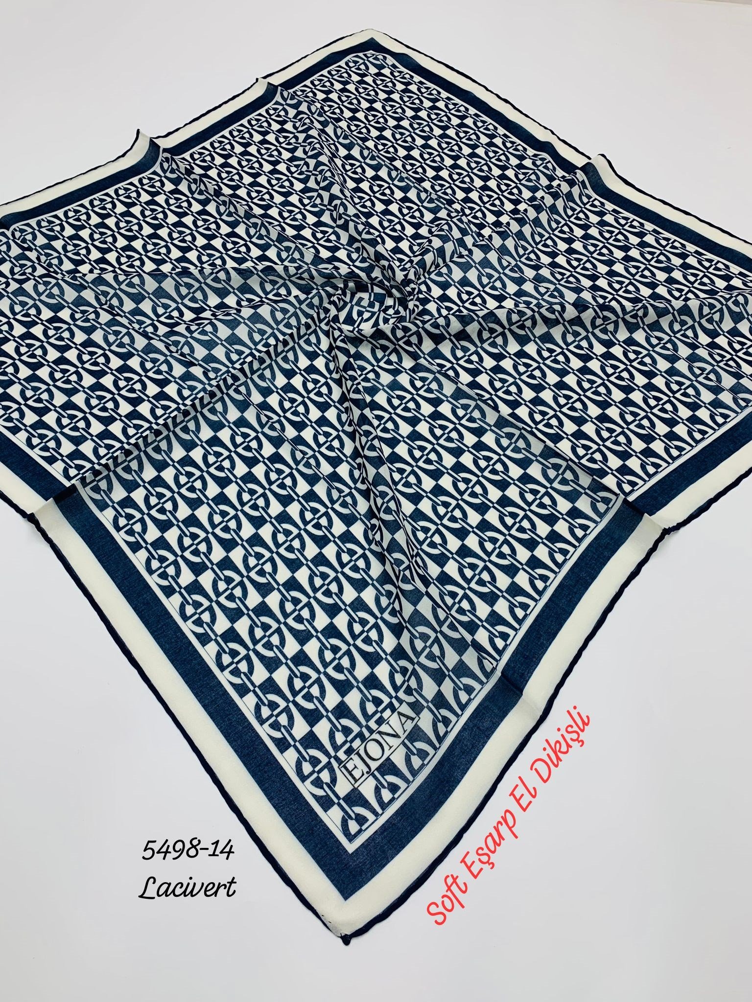 5498 Soft Eşarp El Dikişli