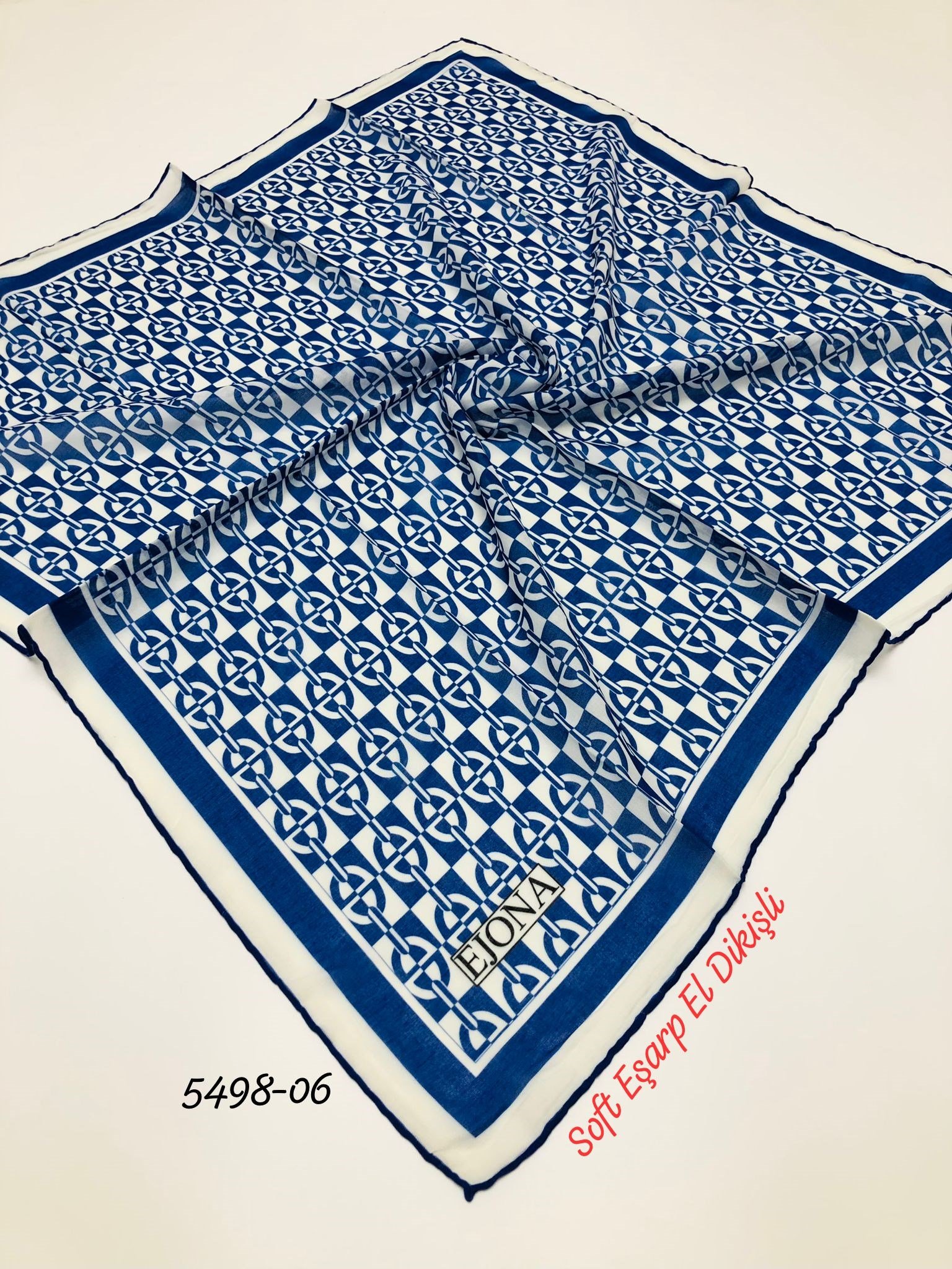 5498 Soft Eşarp El Dikişli