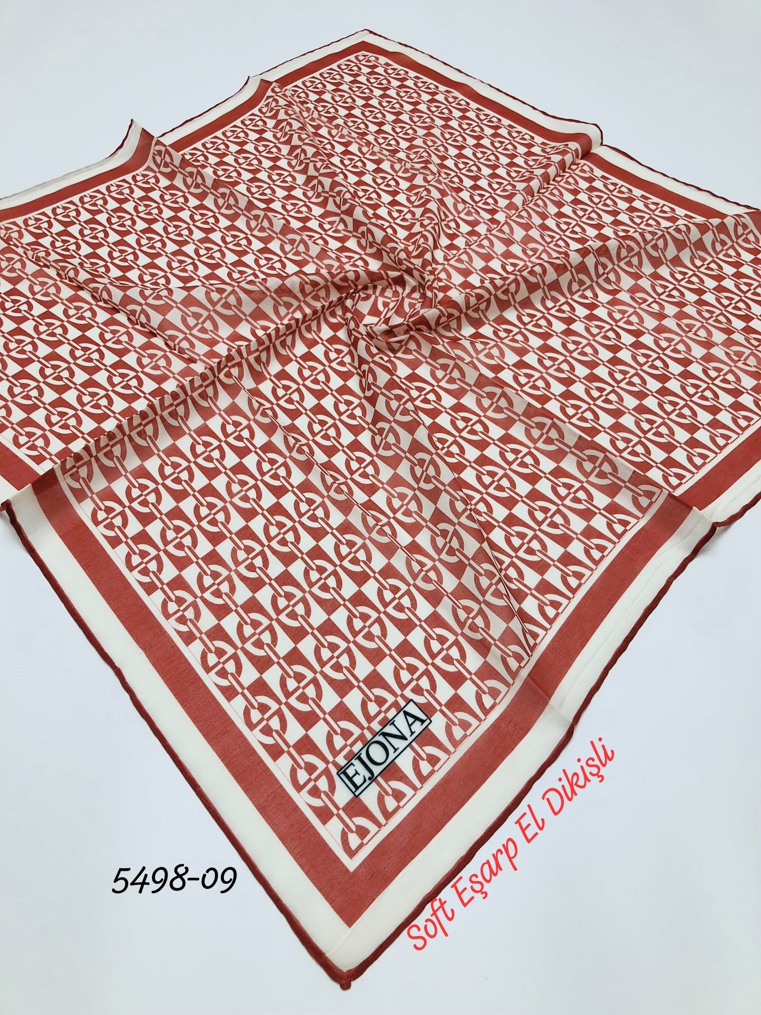 5498 Soft Eşarp El Dikişli