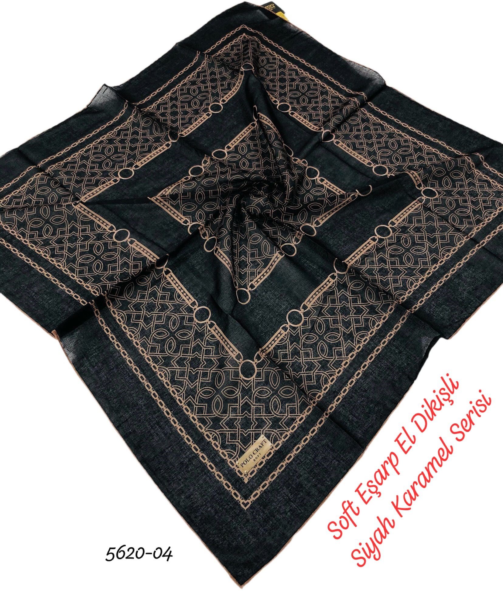 5620 Soft Eşarp El Dikişli