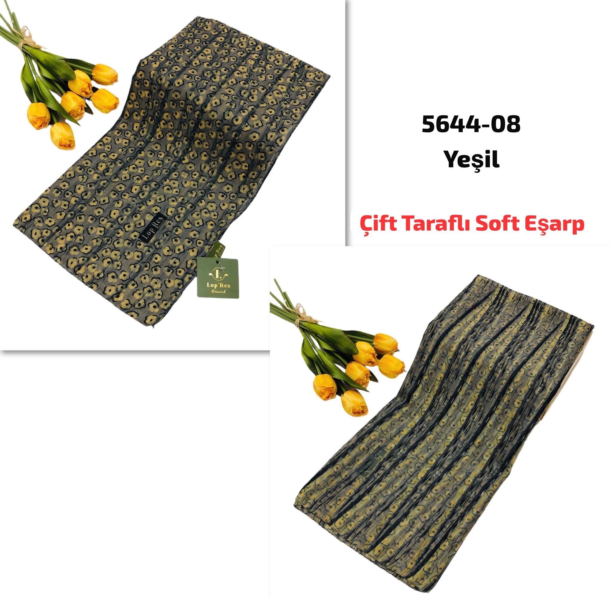 5644 Lop'Res Çift Taraflı Soft Eşarp