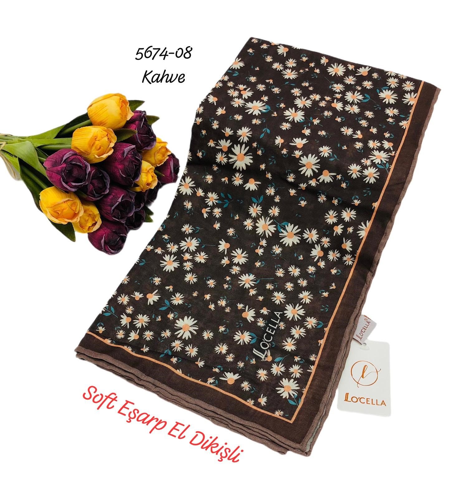 5674 Locella Soft Eşarp El Dikişli