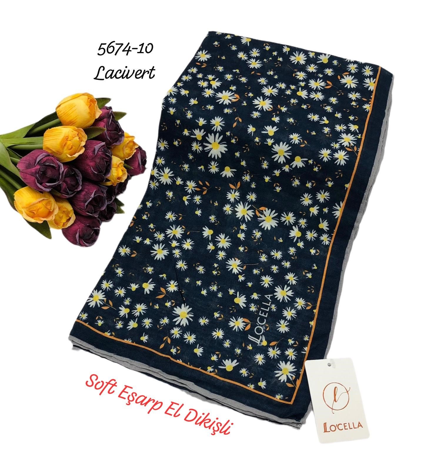 5674 Locella Soft Eşarp El Dikişli