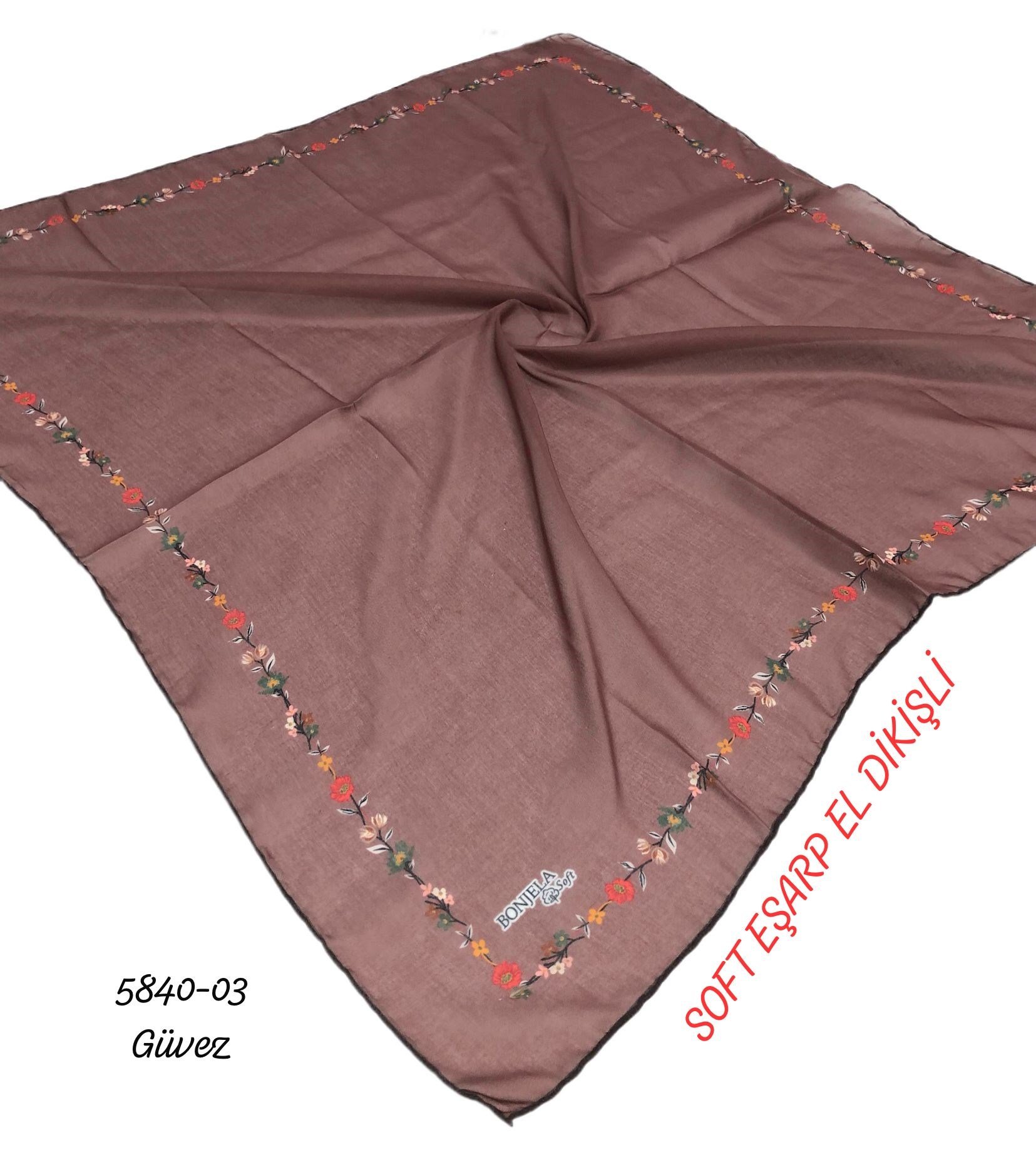 Soft Eşarp El Dikişli