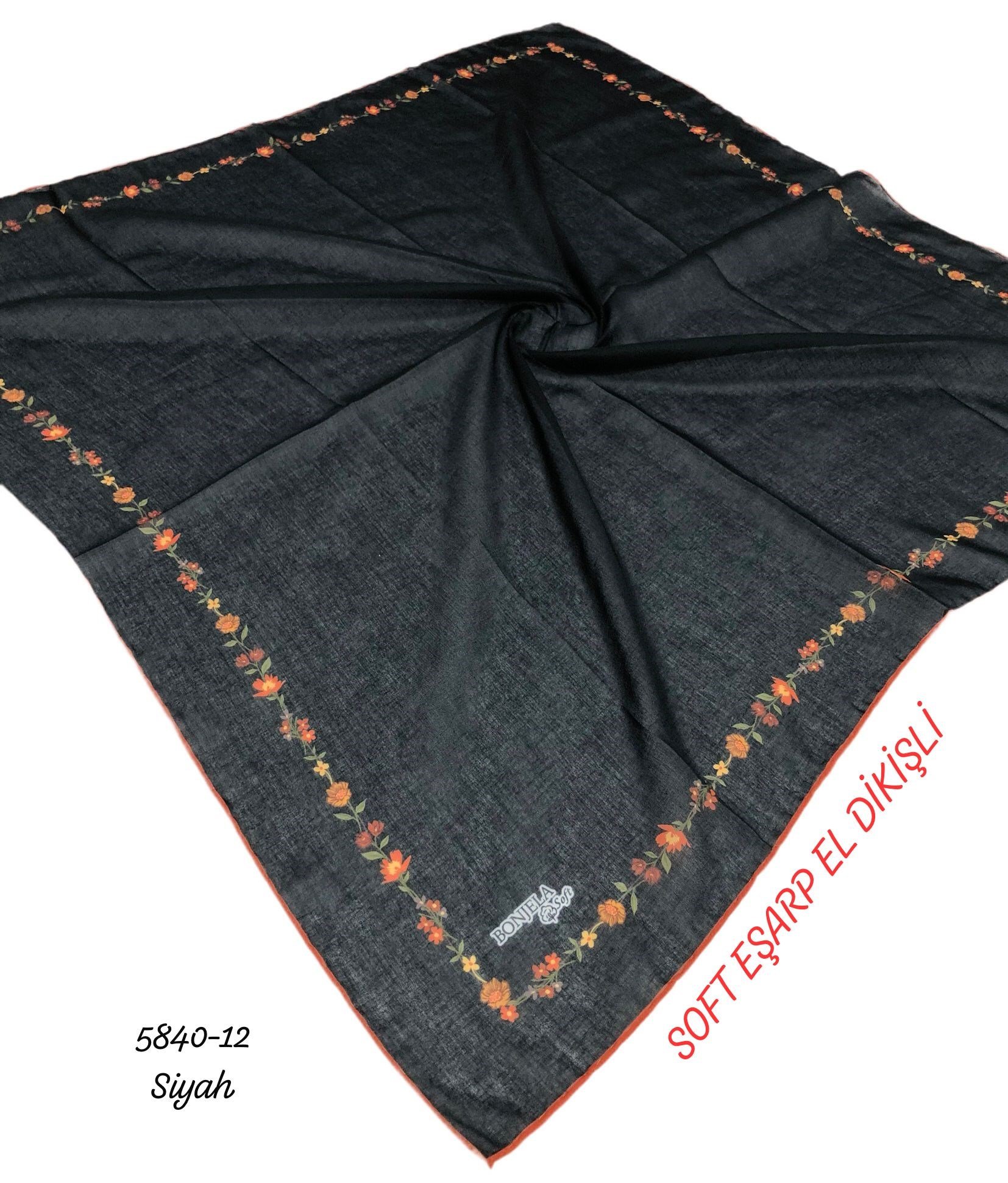 Soft Eşarp El Dikişli