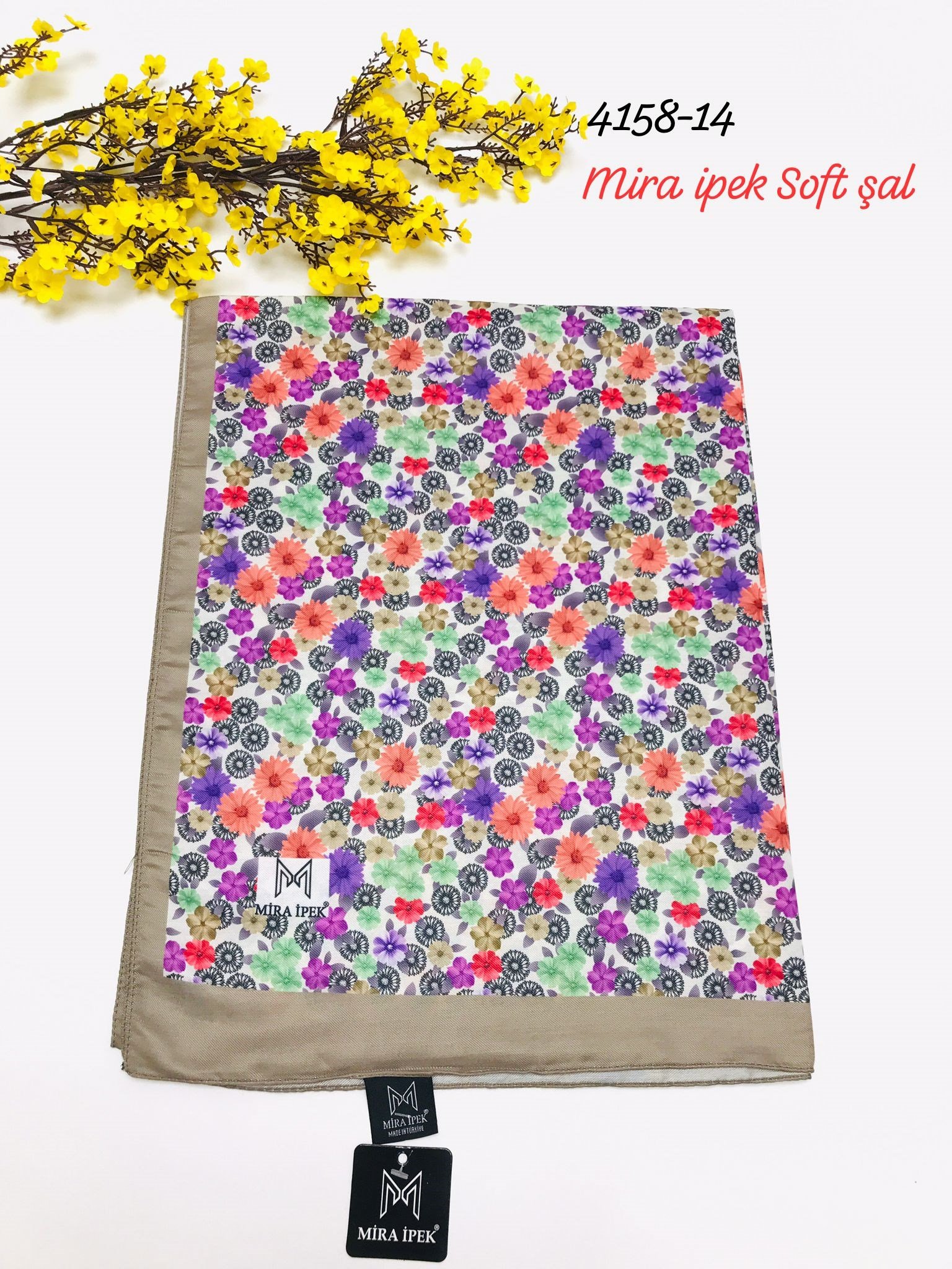 4158 Dijital Soft Şal