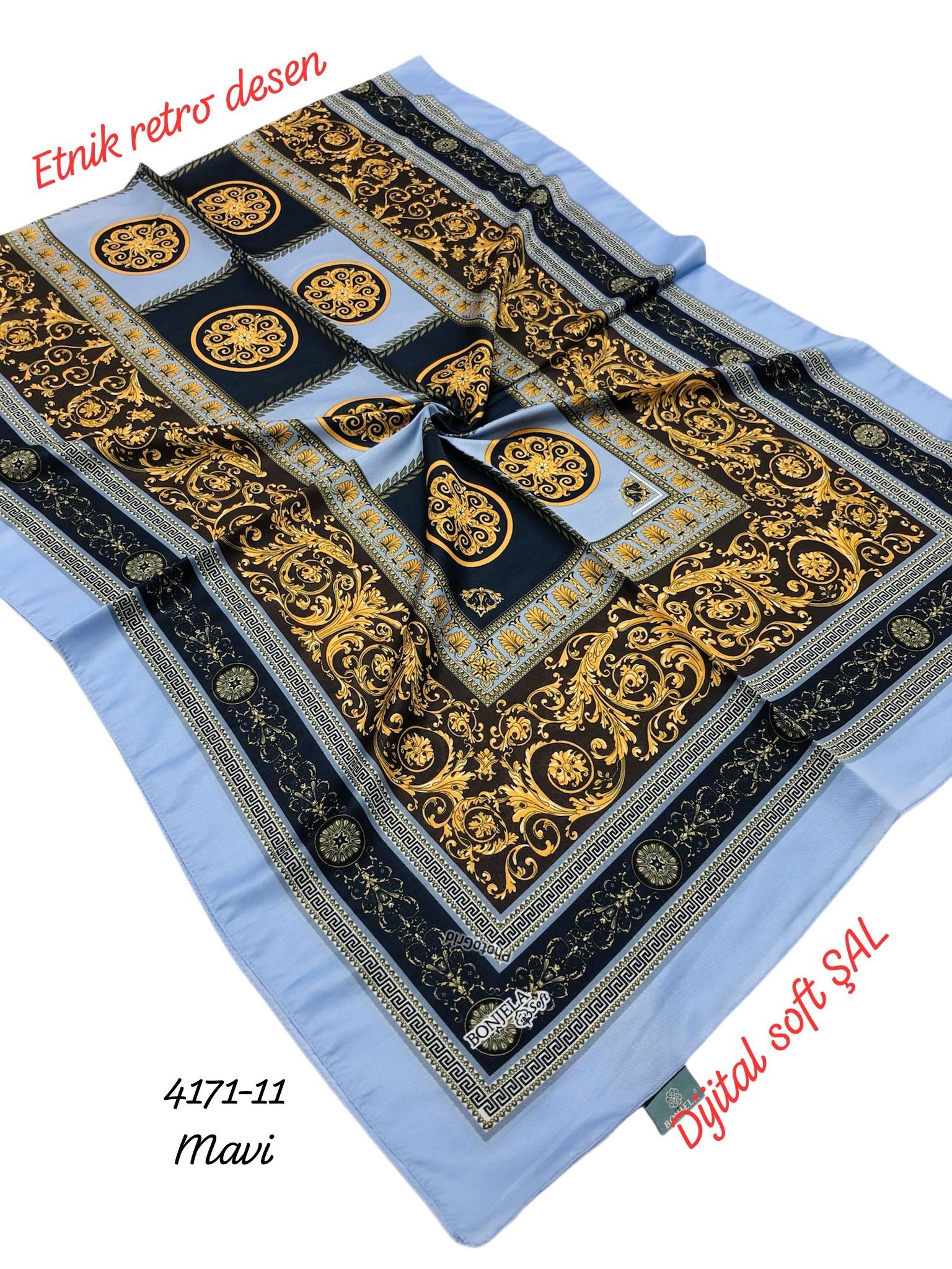 4171 Dijital Soft Şal