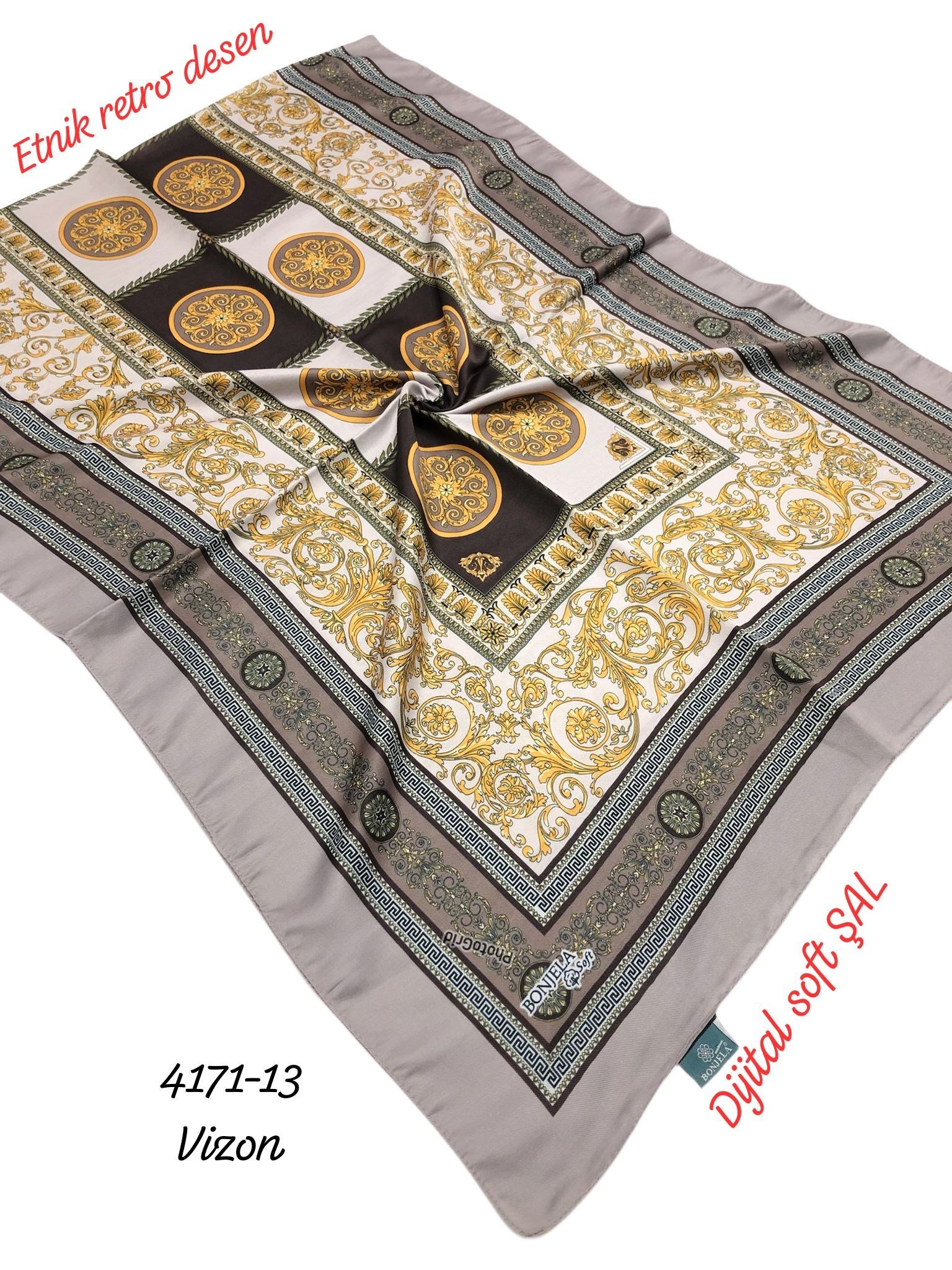 4171 Dijital Soft Şal