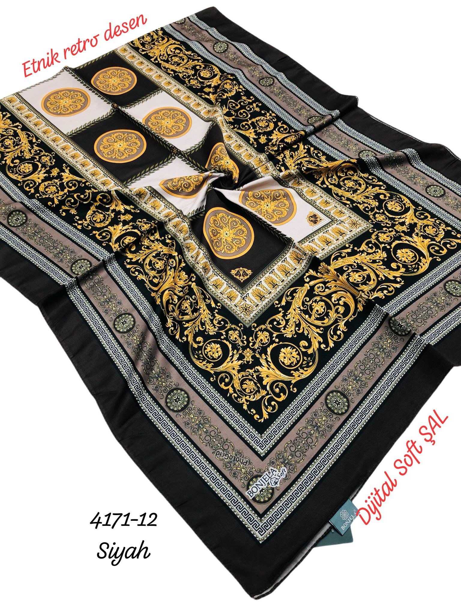 4171 Dijital Soft Şal