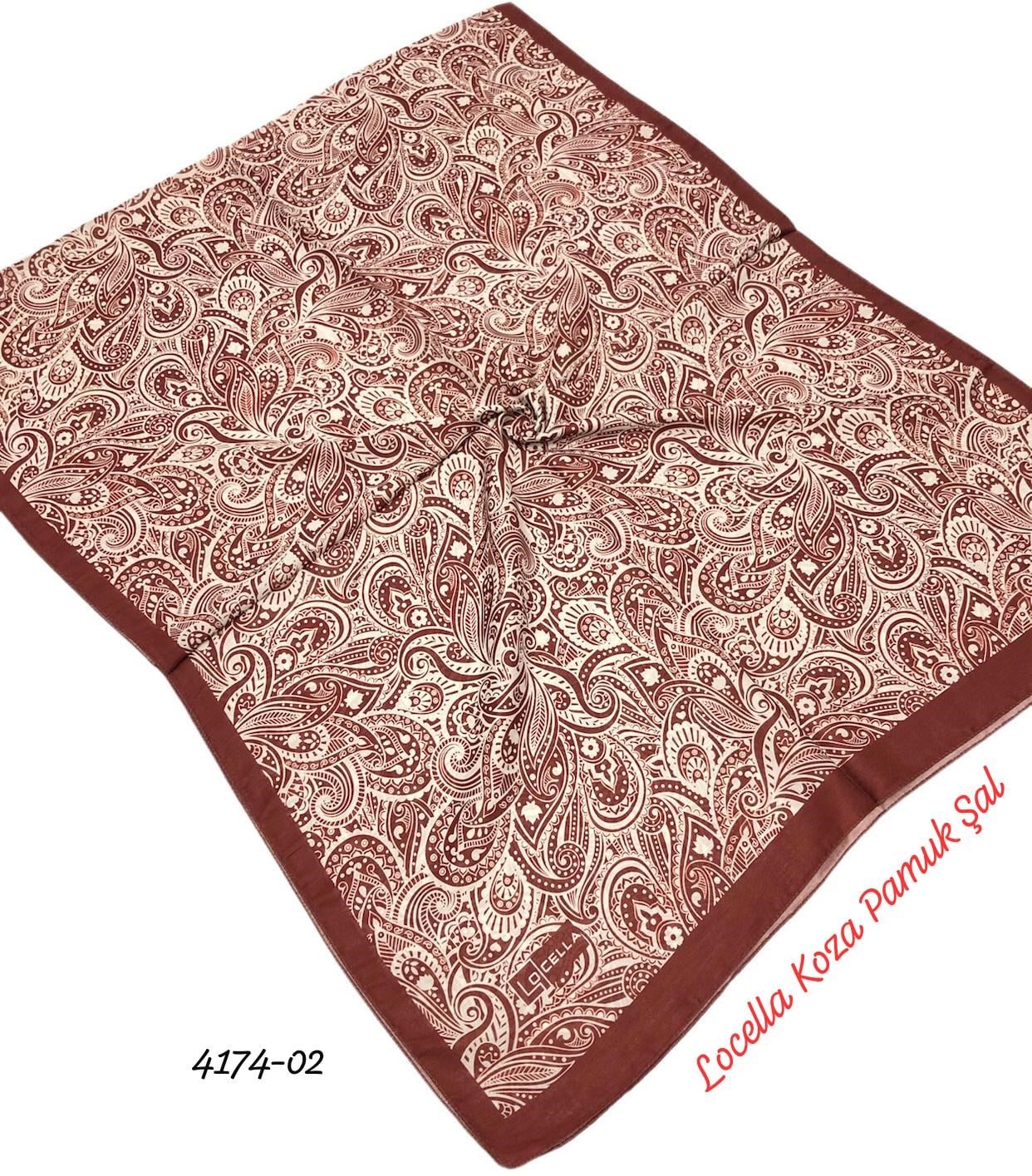 4174 Locella Koza Pamuk Soft Şal