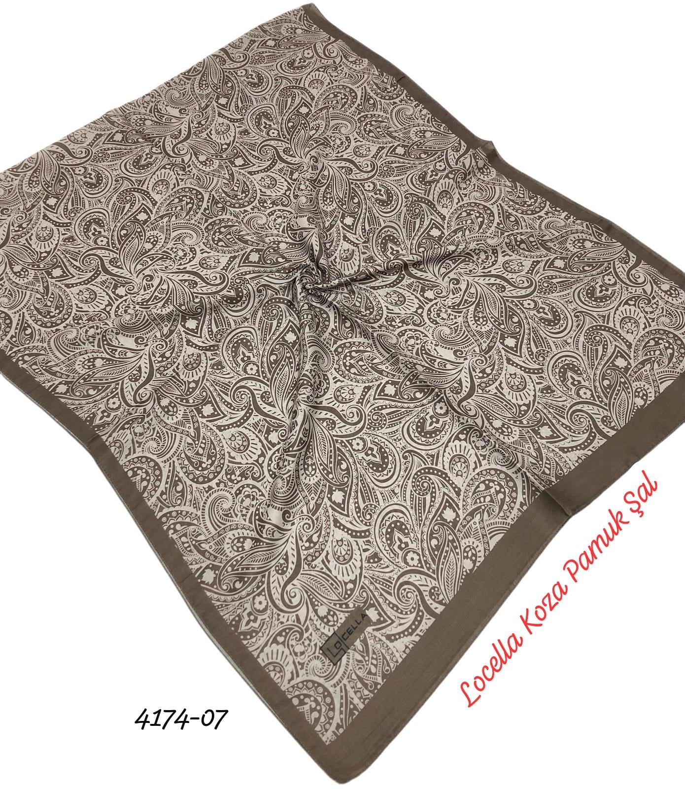 4174 Locella Koza Pamuk Soft Şal