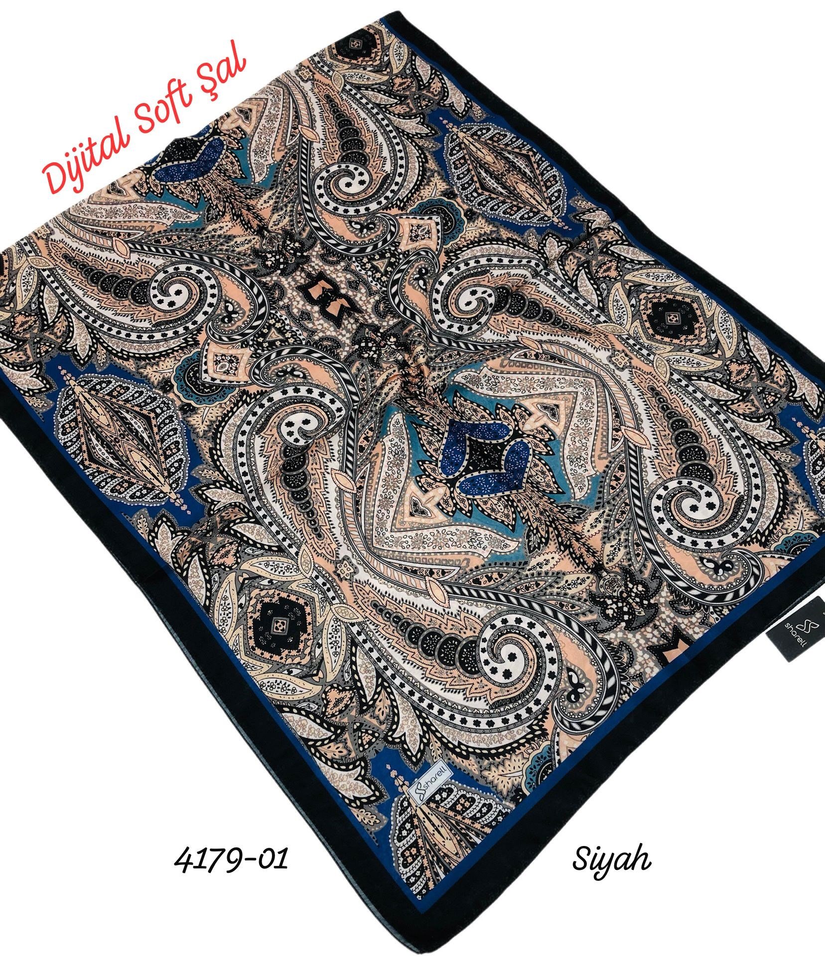4179 Dijital Soft Şal