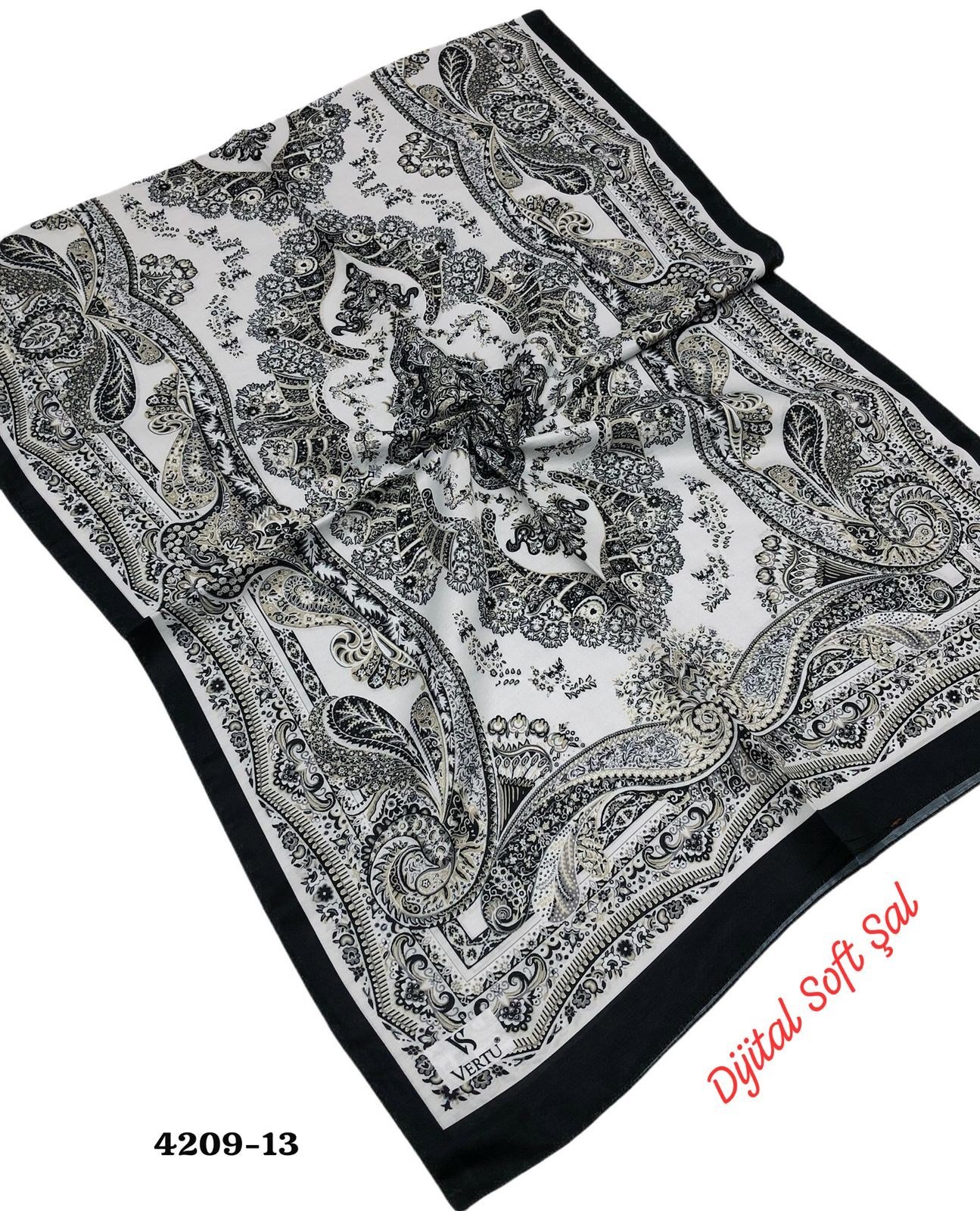 4209 Dijital Soft Şal