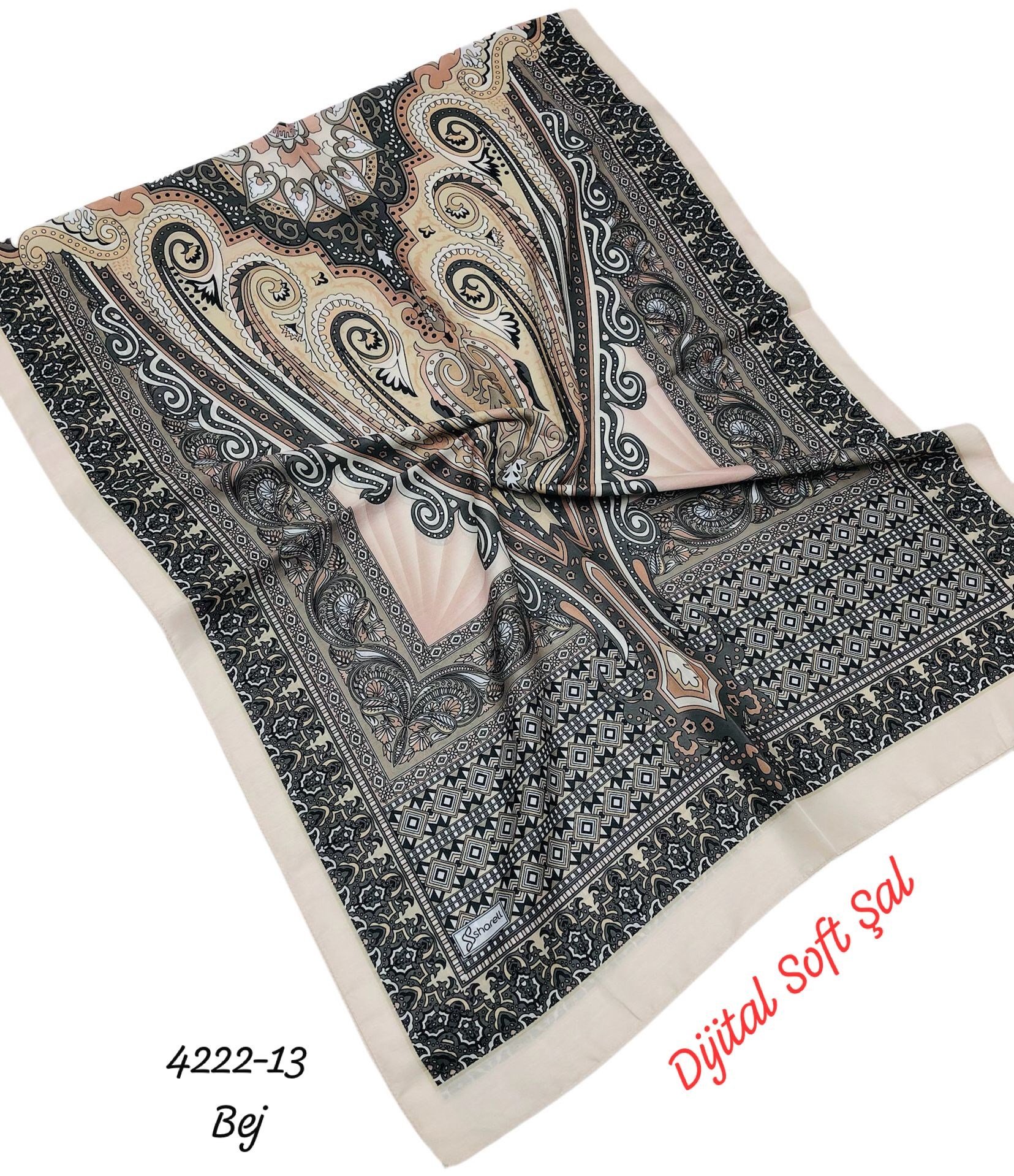 4222 Dijital Soft Şal