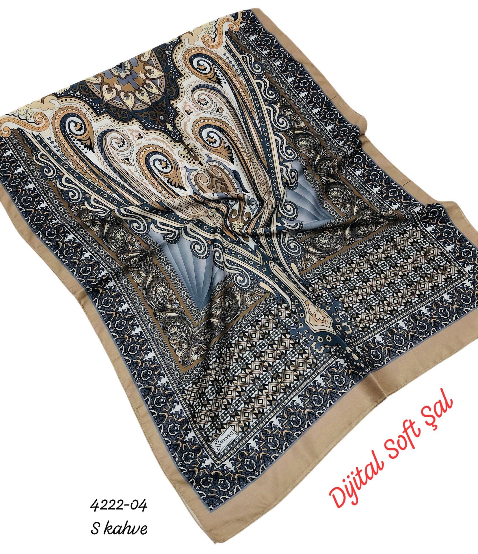 4222 Dijital Soft Şal