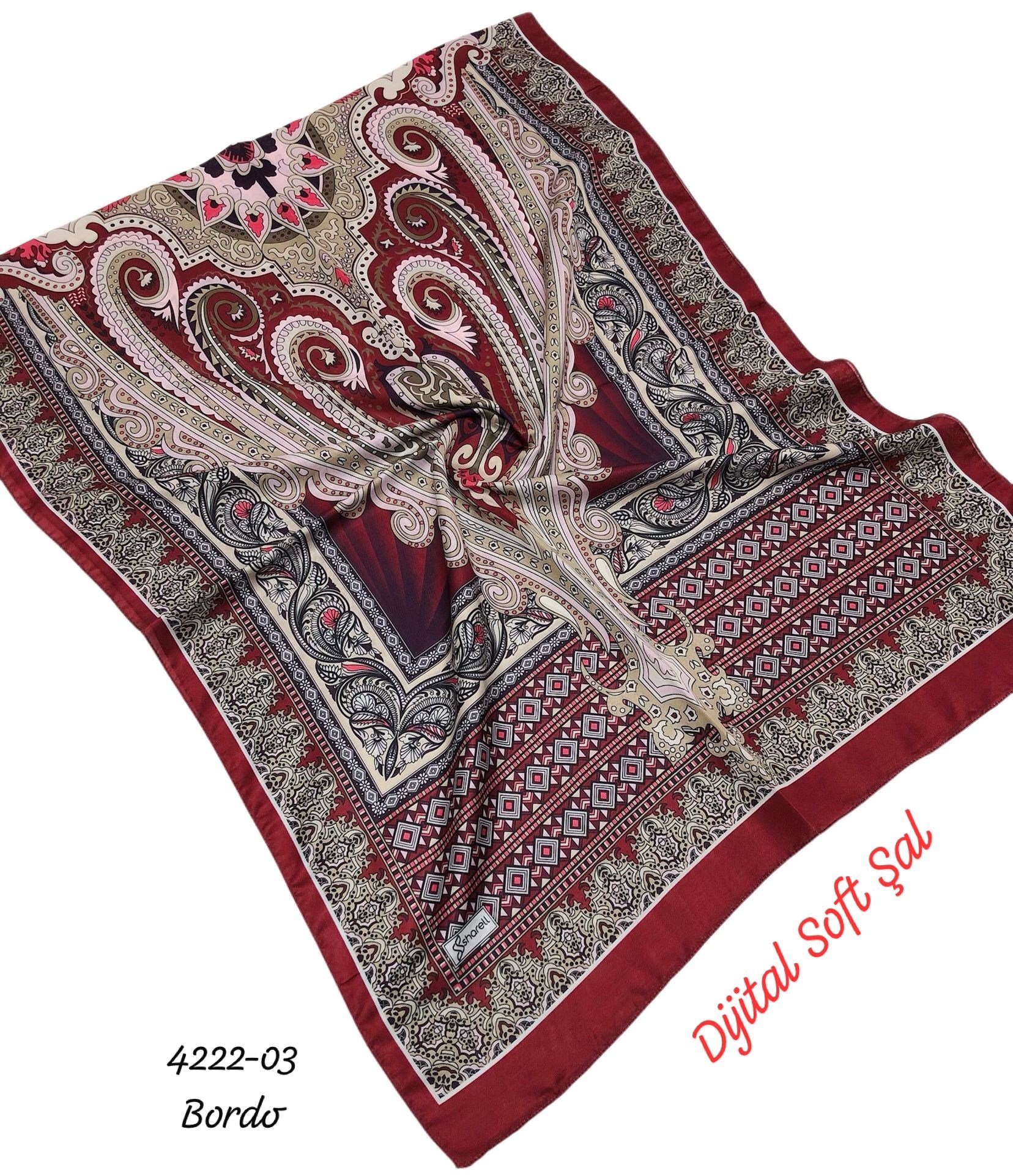 4222 Dijital Soft Şal