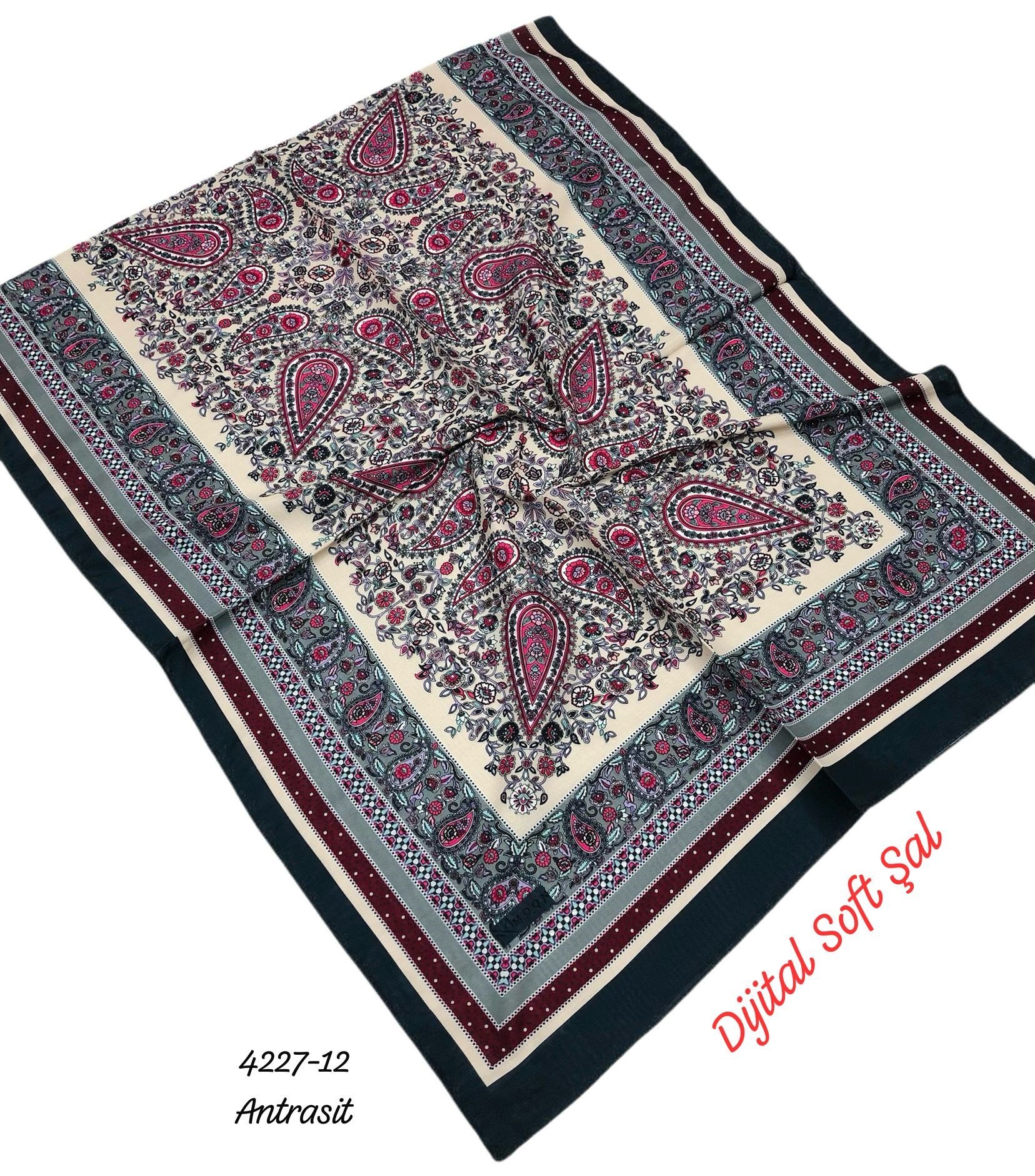 4227 Dijital Soft Şal