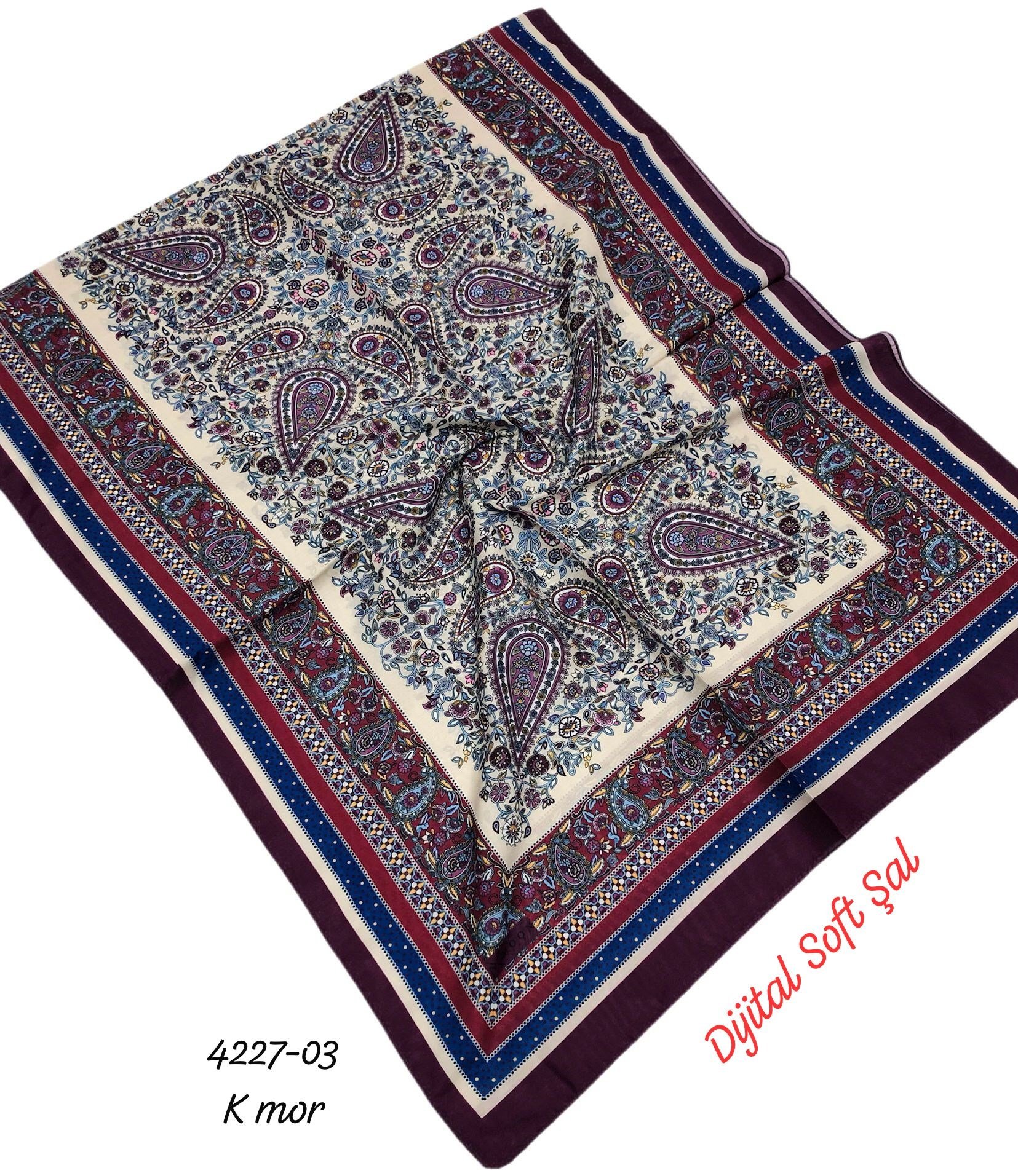 4227 Dijital Soft Şal