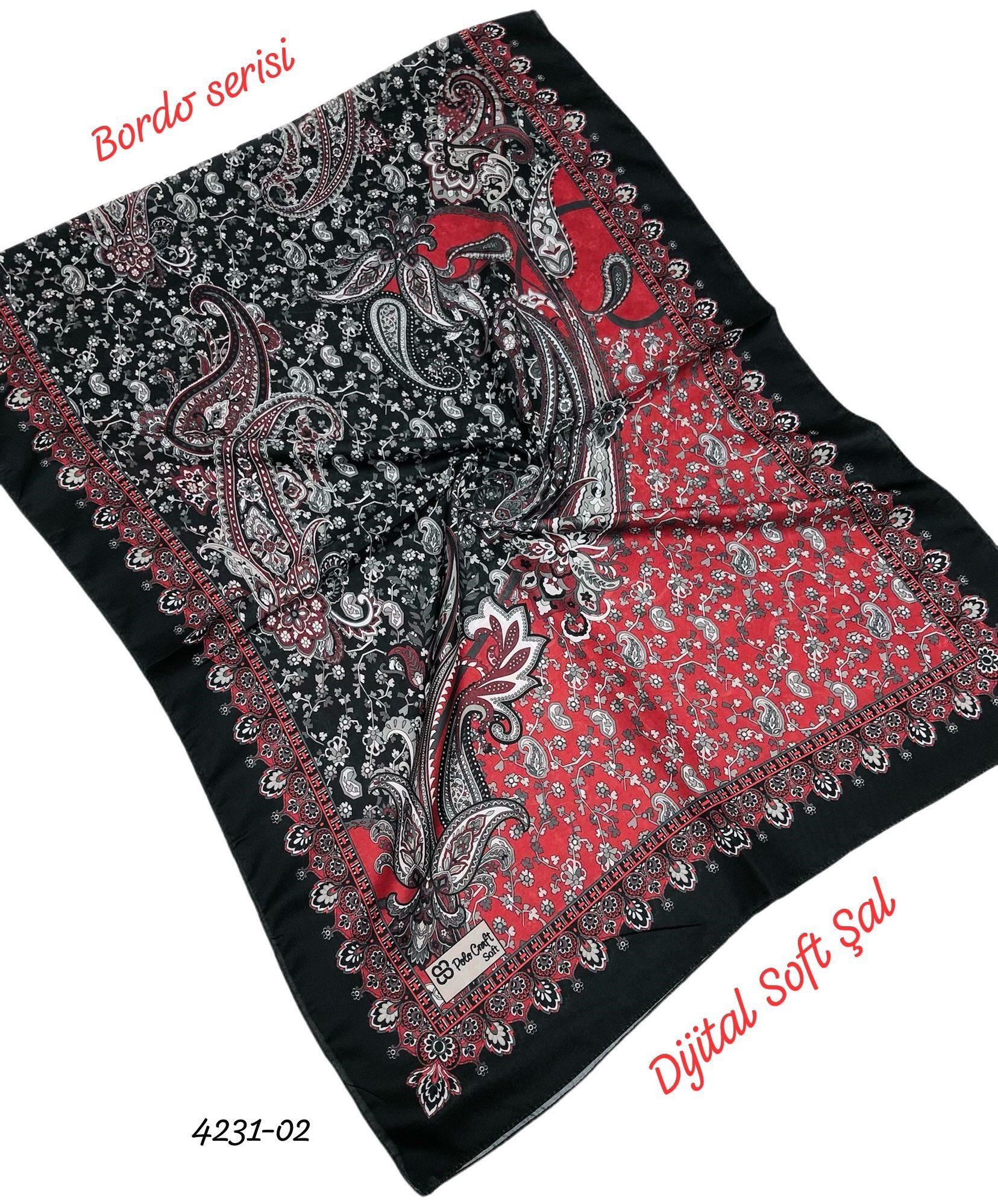 4231 Dijital Soft Şal