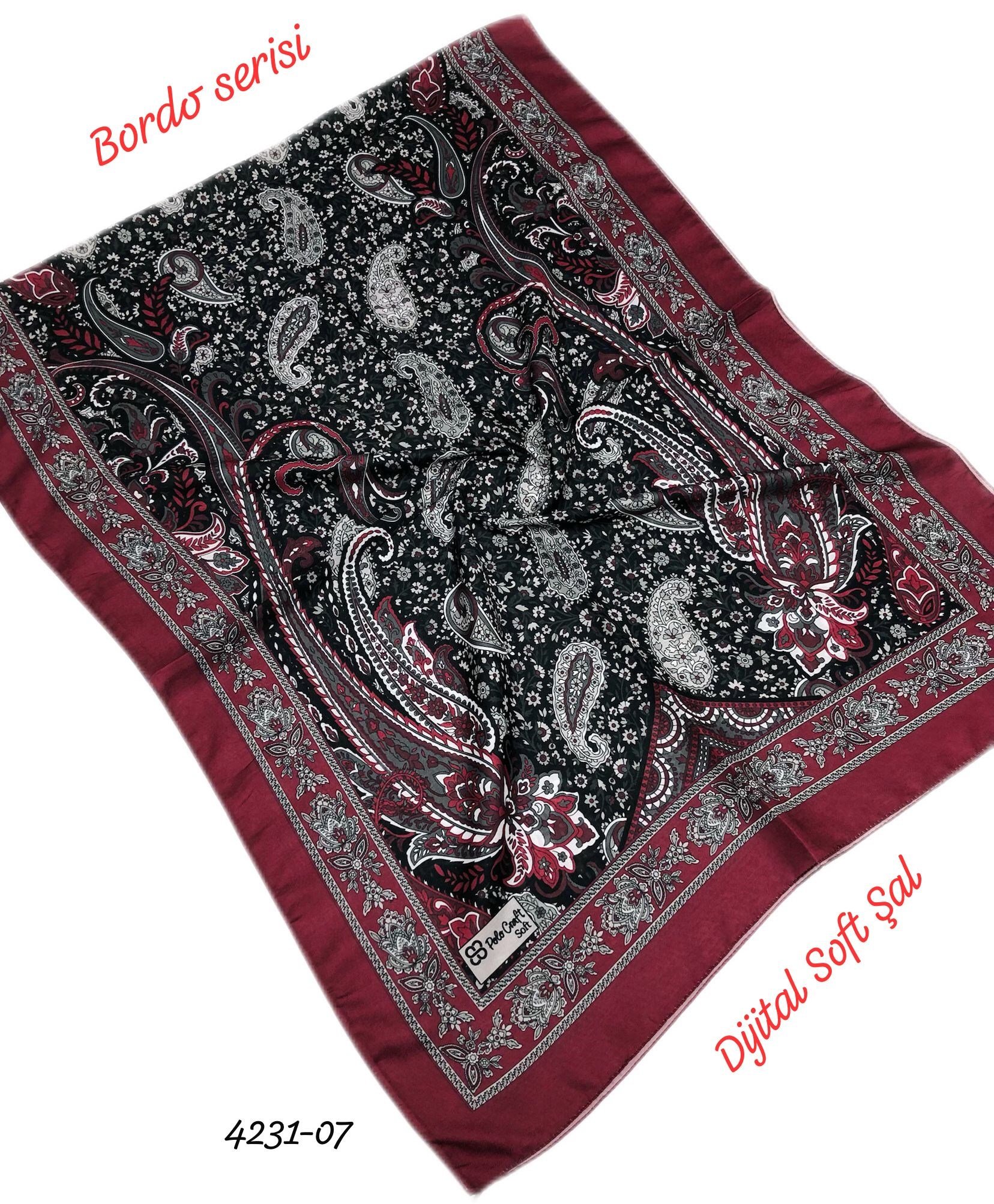 4231 Dijital Soft Şal