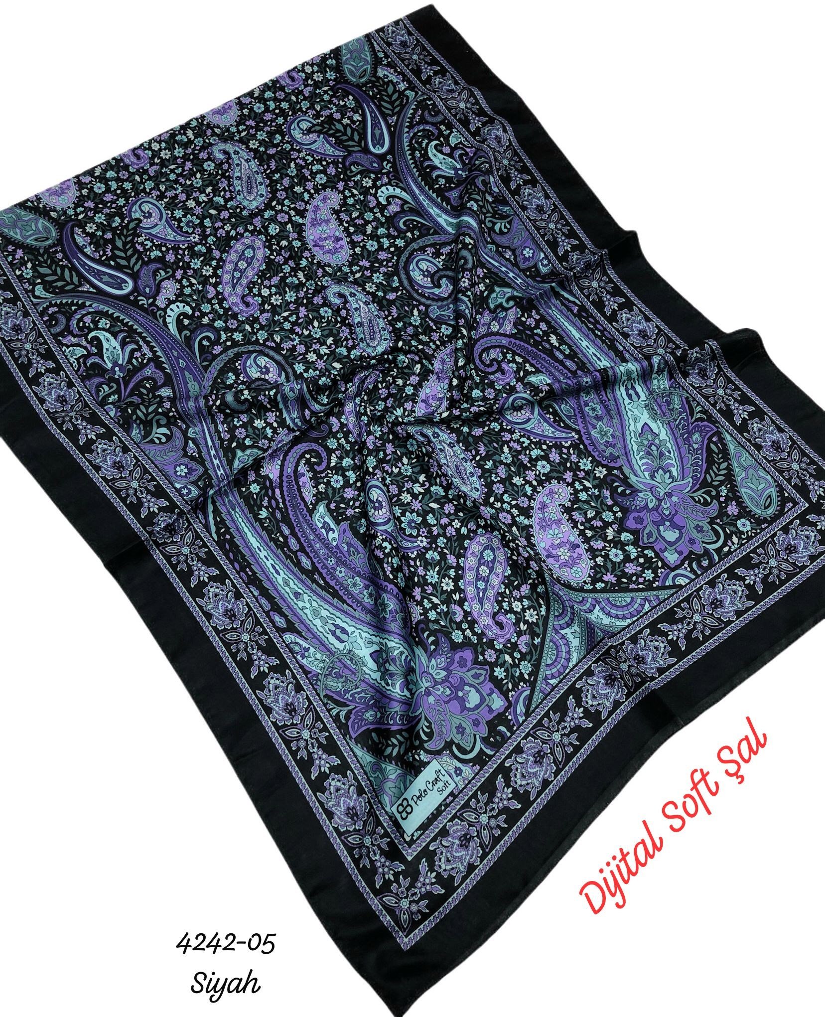 4242 Dijital Soft Şal