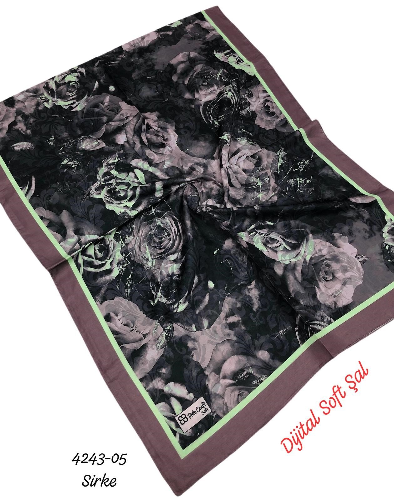 4243 Dijital Soft Şal