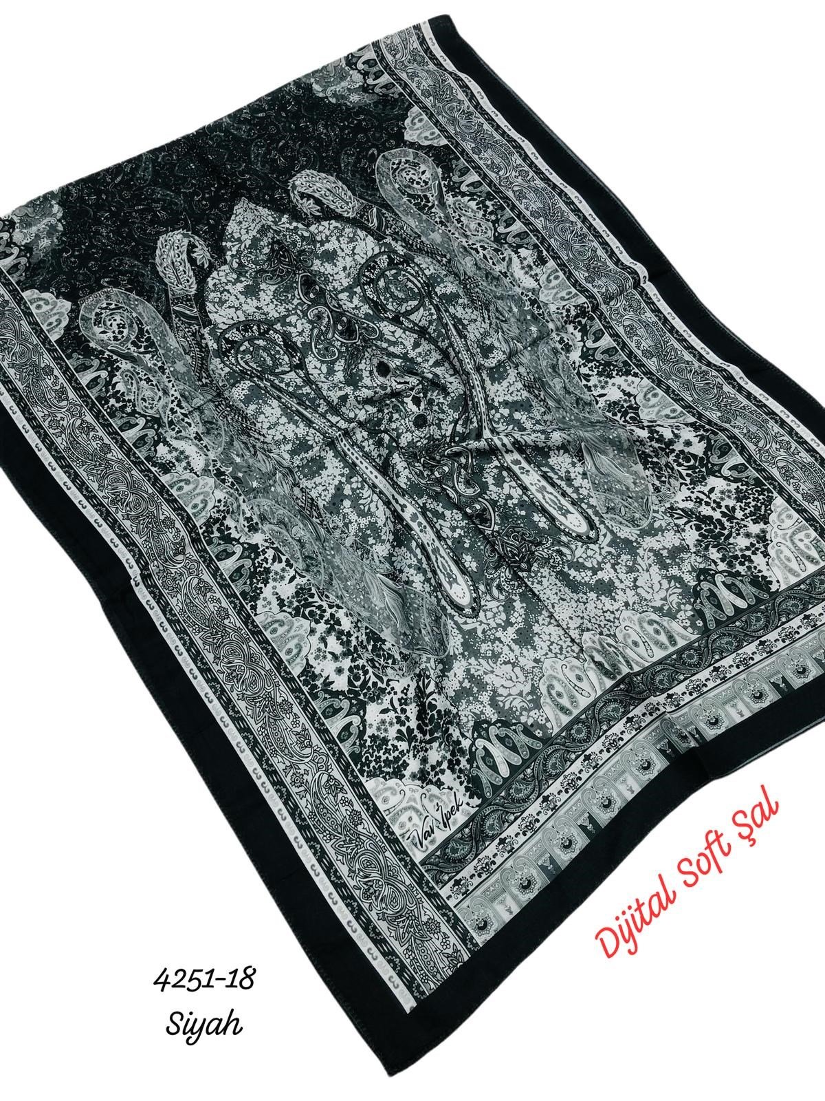 4251 Dijital Soft Şal