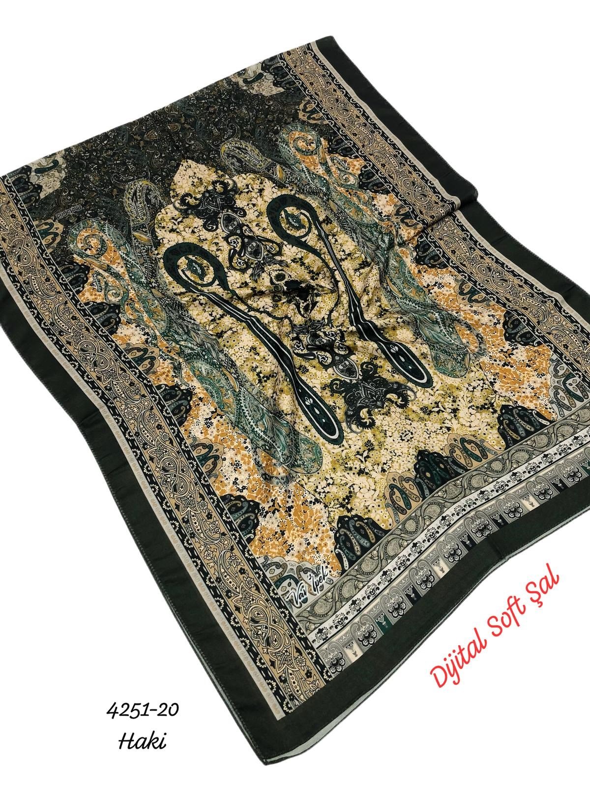 4251 Dijital Soft Şal
