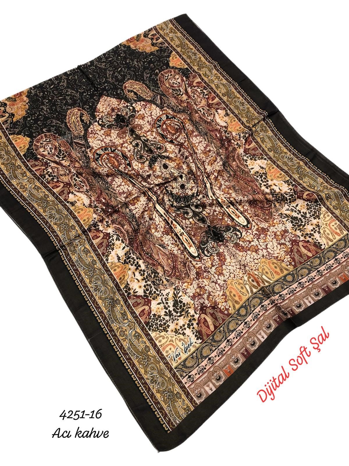 4251 Dijital Soft Şal