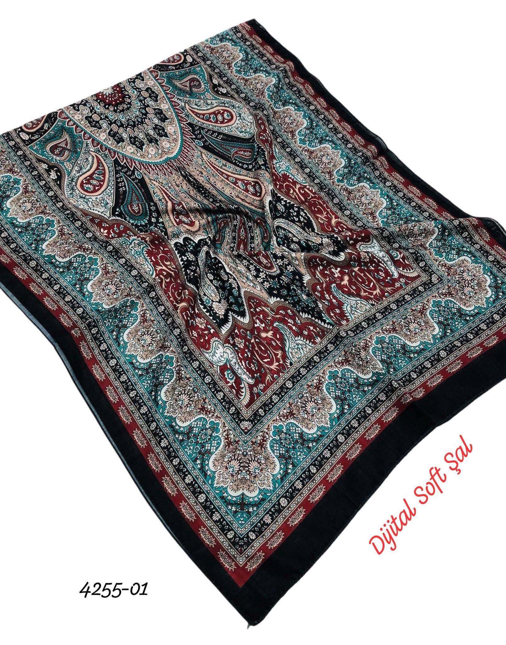 4255 Dijital Soft Şal