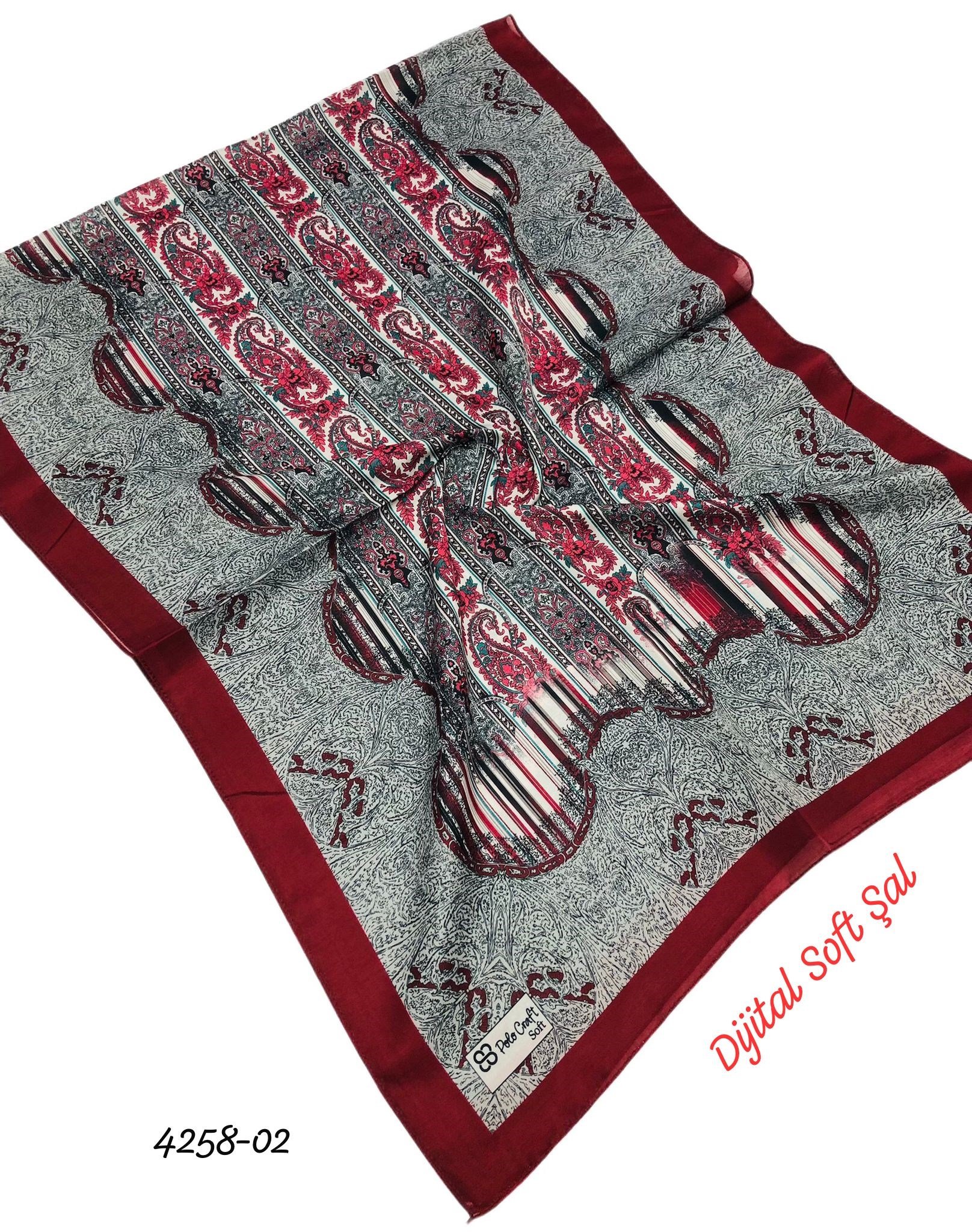 4258 Dijital Soft Şal
