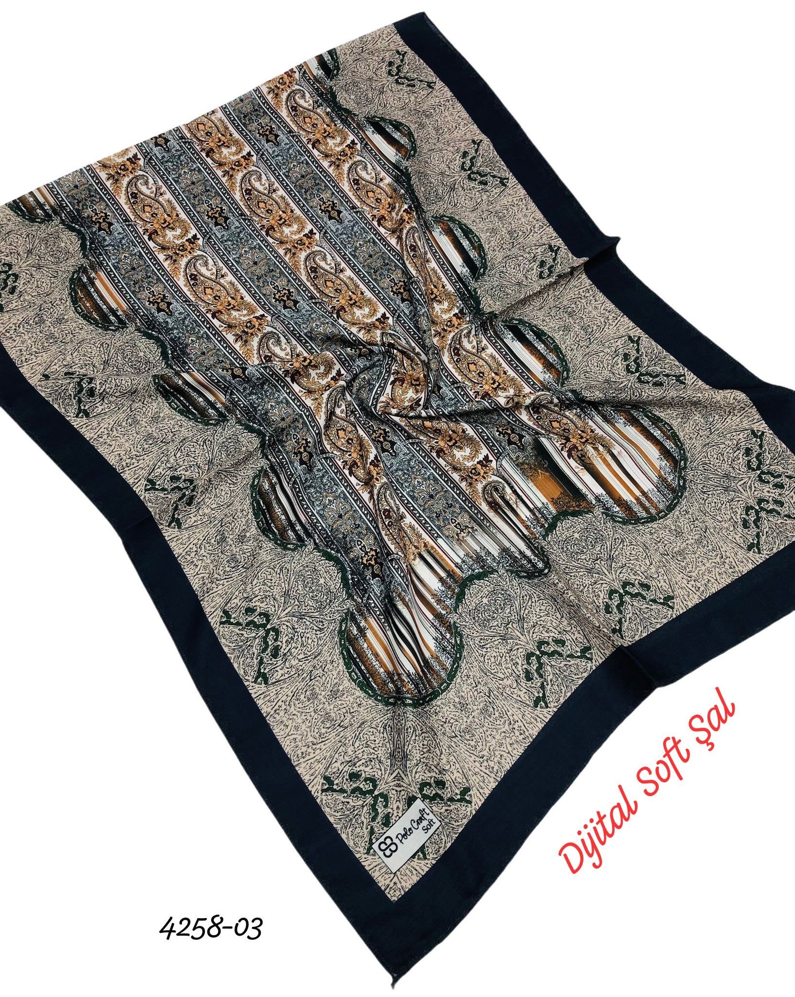 4258 Dijital Soft Şal