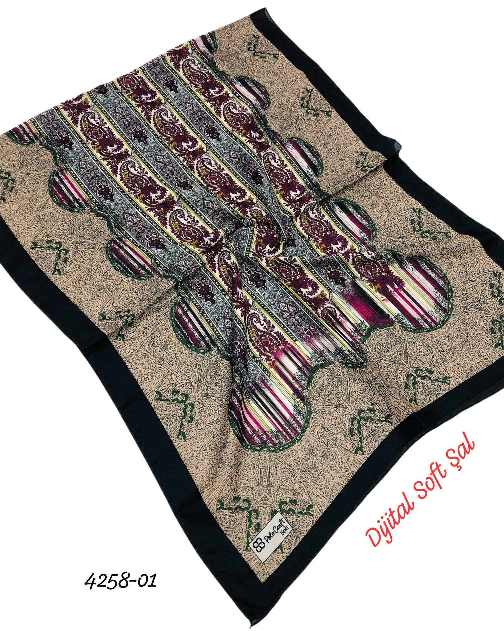 4258 Dijital Soft Şal