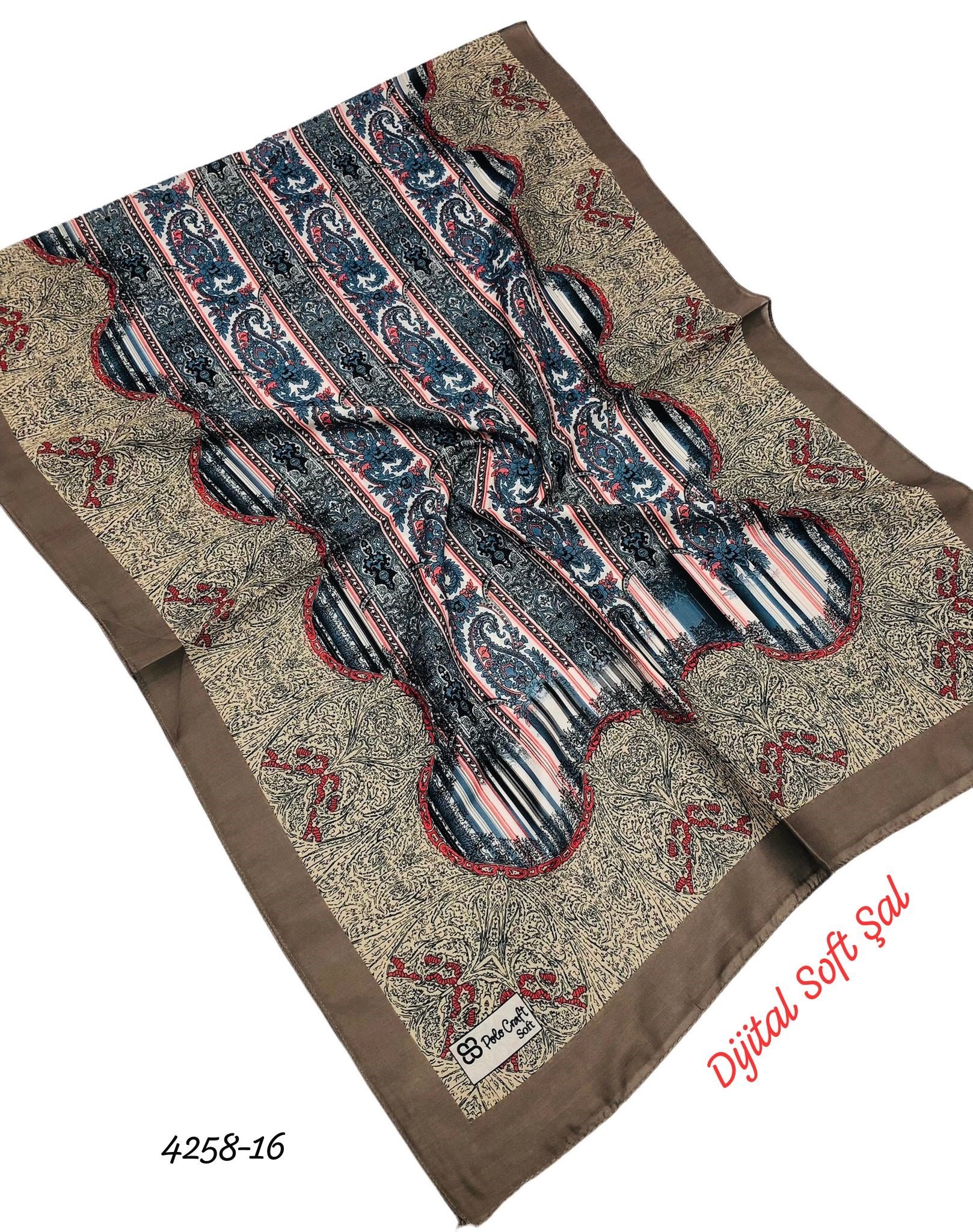 4258 Dijital Soft Şal