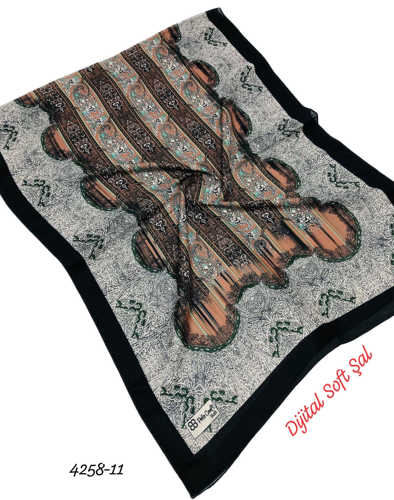4258 Dijital Soft Şal
