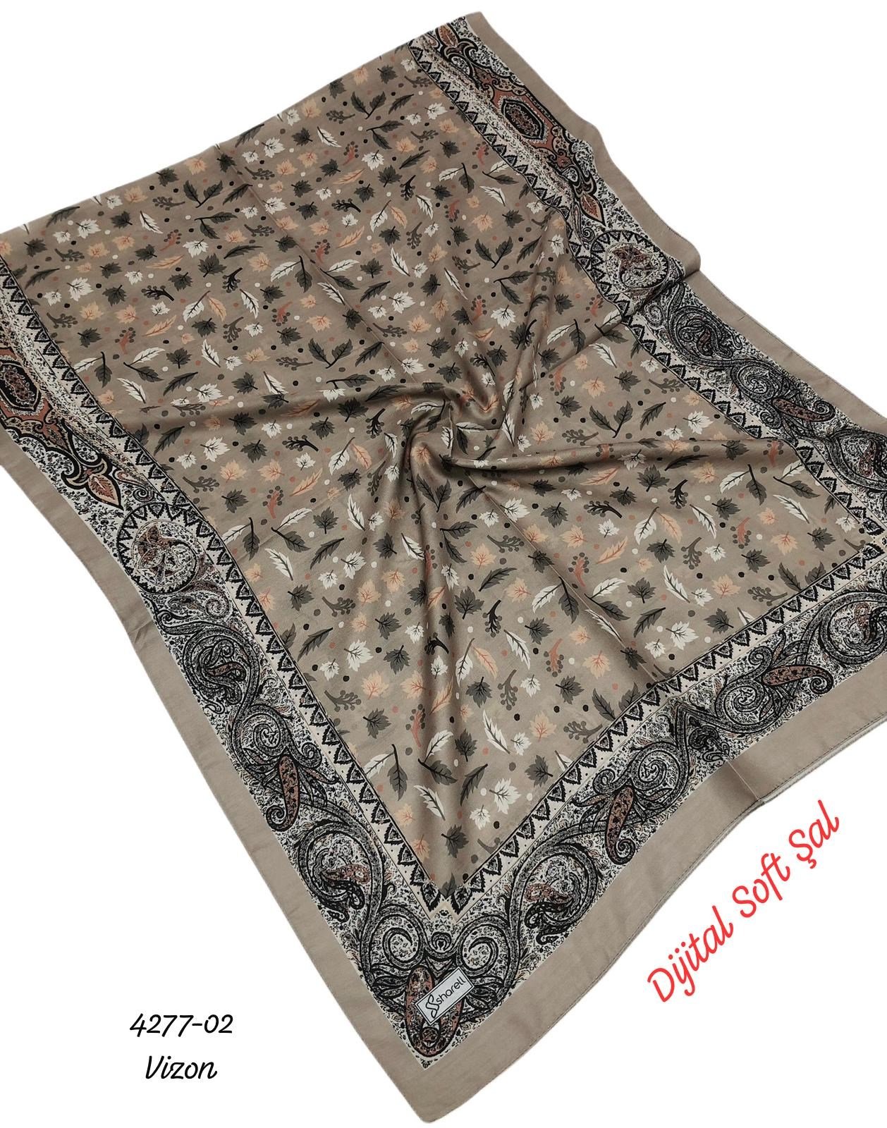4277 Dijital Soft Şal