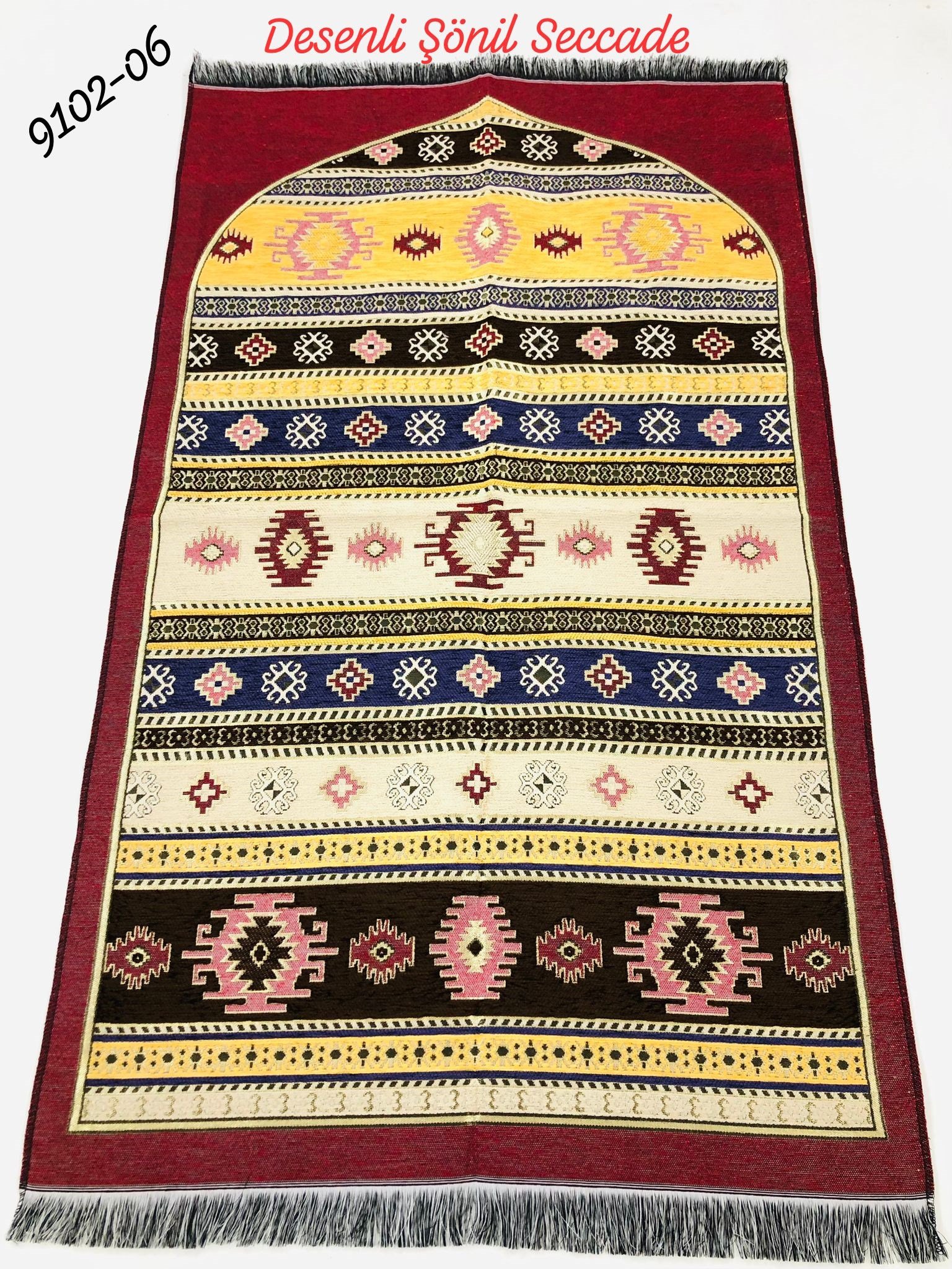 9102 Desenli Şönil Seccade