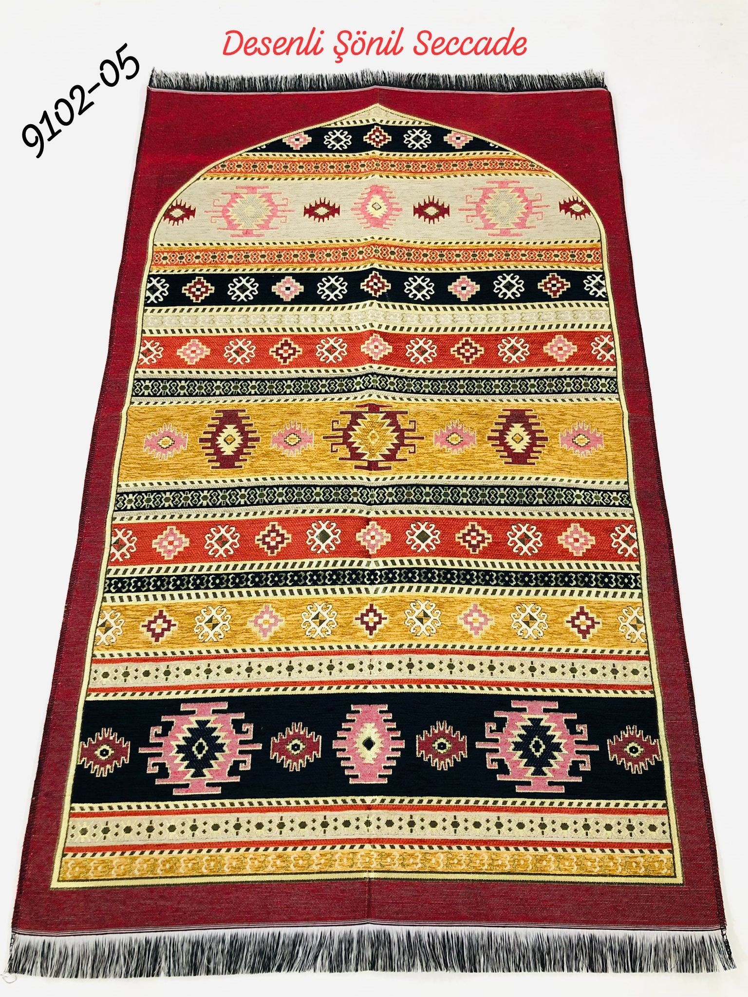 9102 Desenli Şönil Seccade